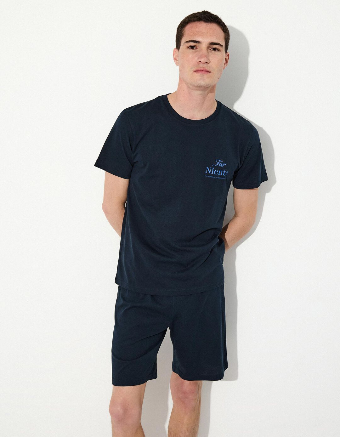Pijama Jersey, Homem, Azul Escuro