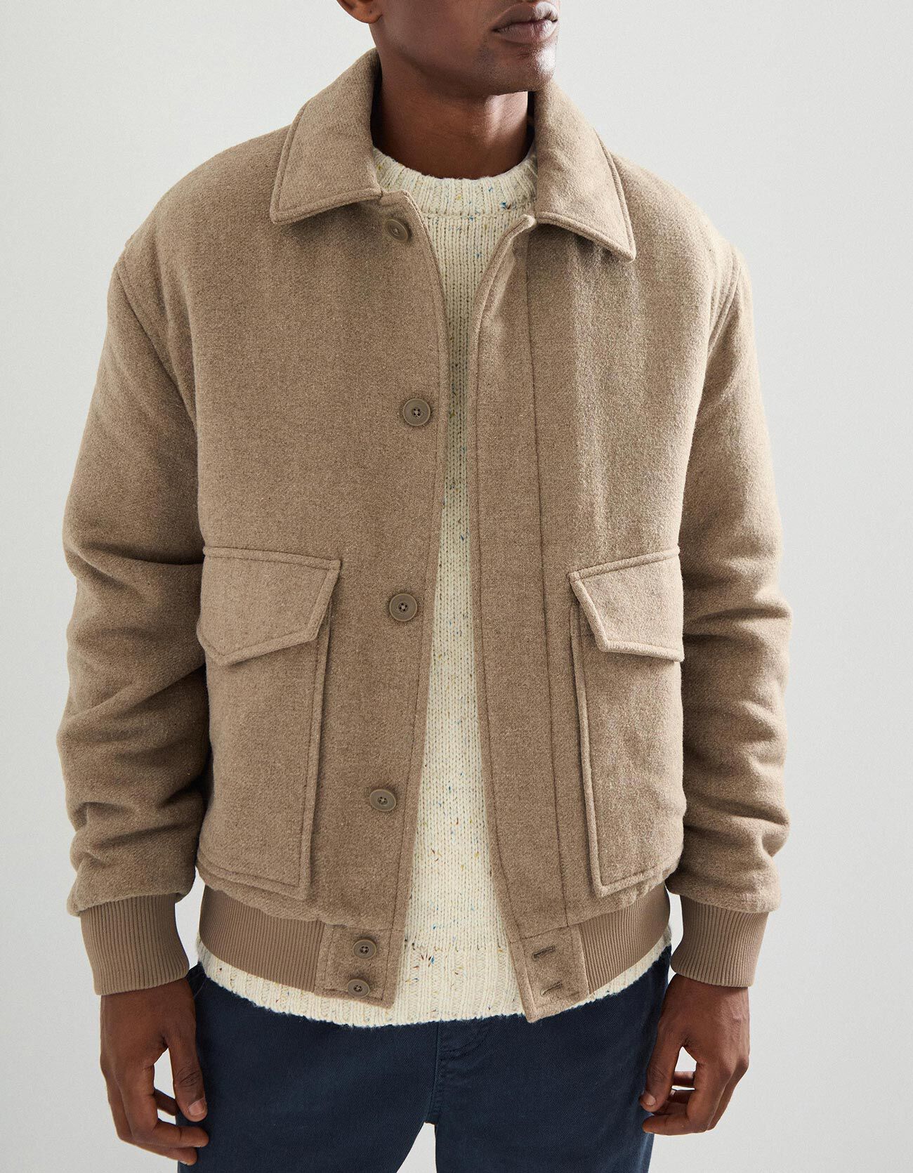 Comprar Online Casaco Bomber, Homem, Bege