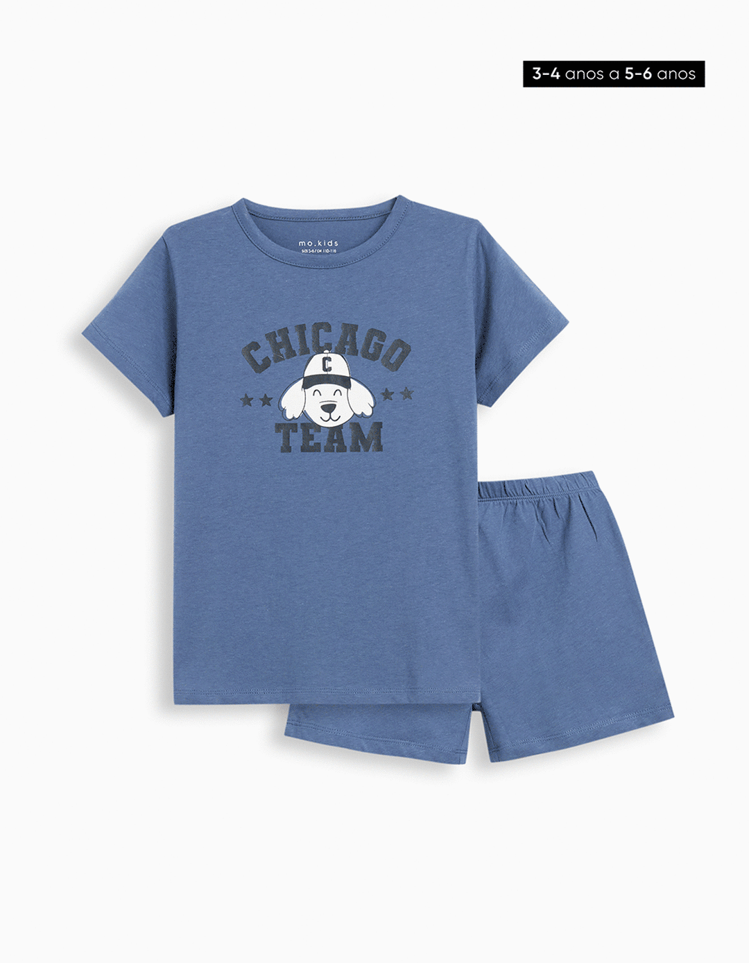 Pijama Jersey, Menino, Azul Escuro 
