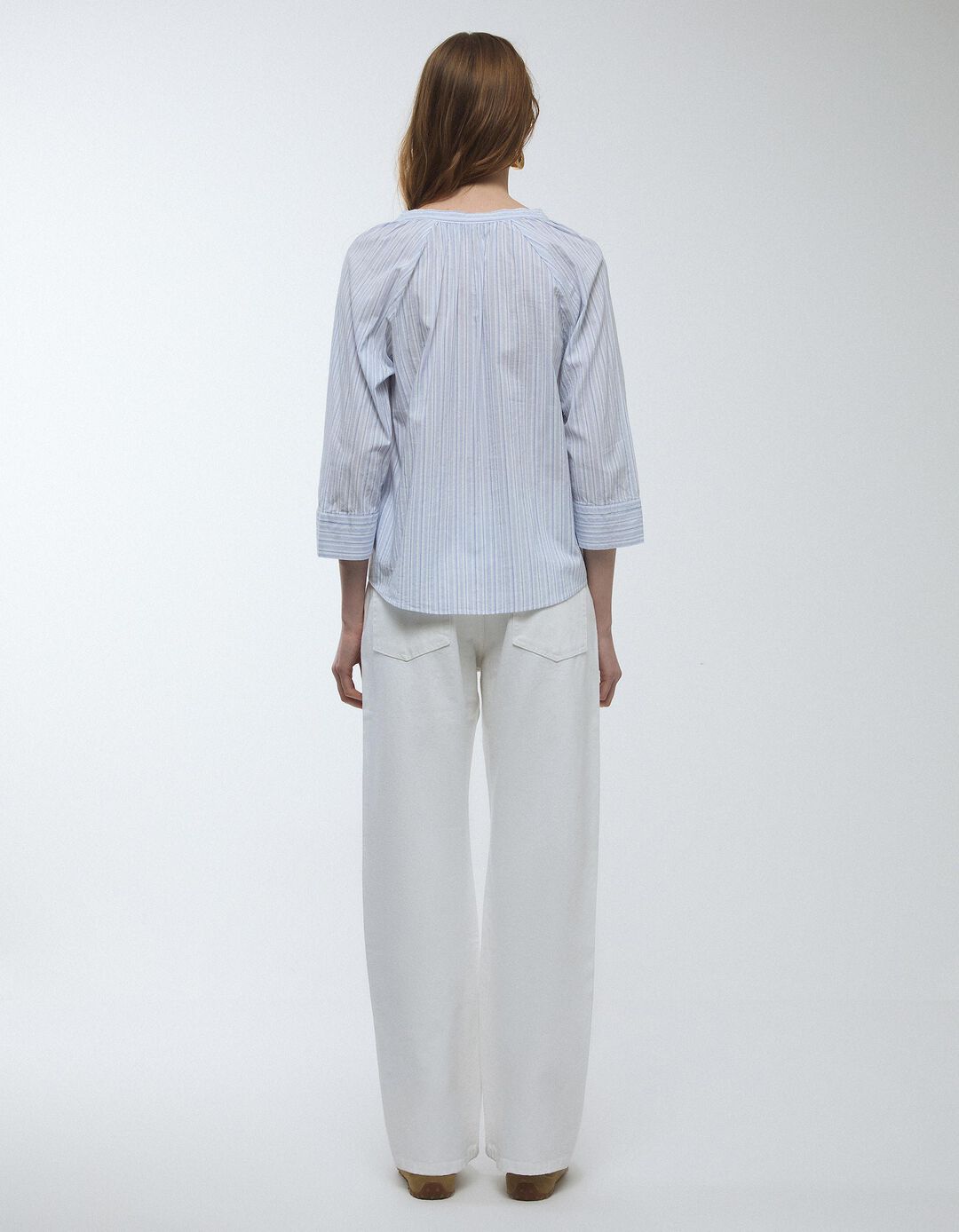 Cal&ccedil;as de Ganga Wide Leg, Mulher, Branco