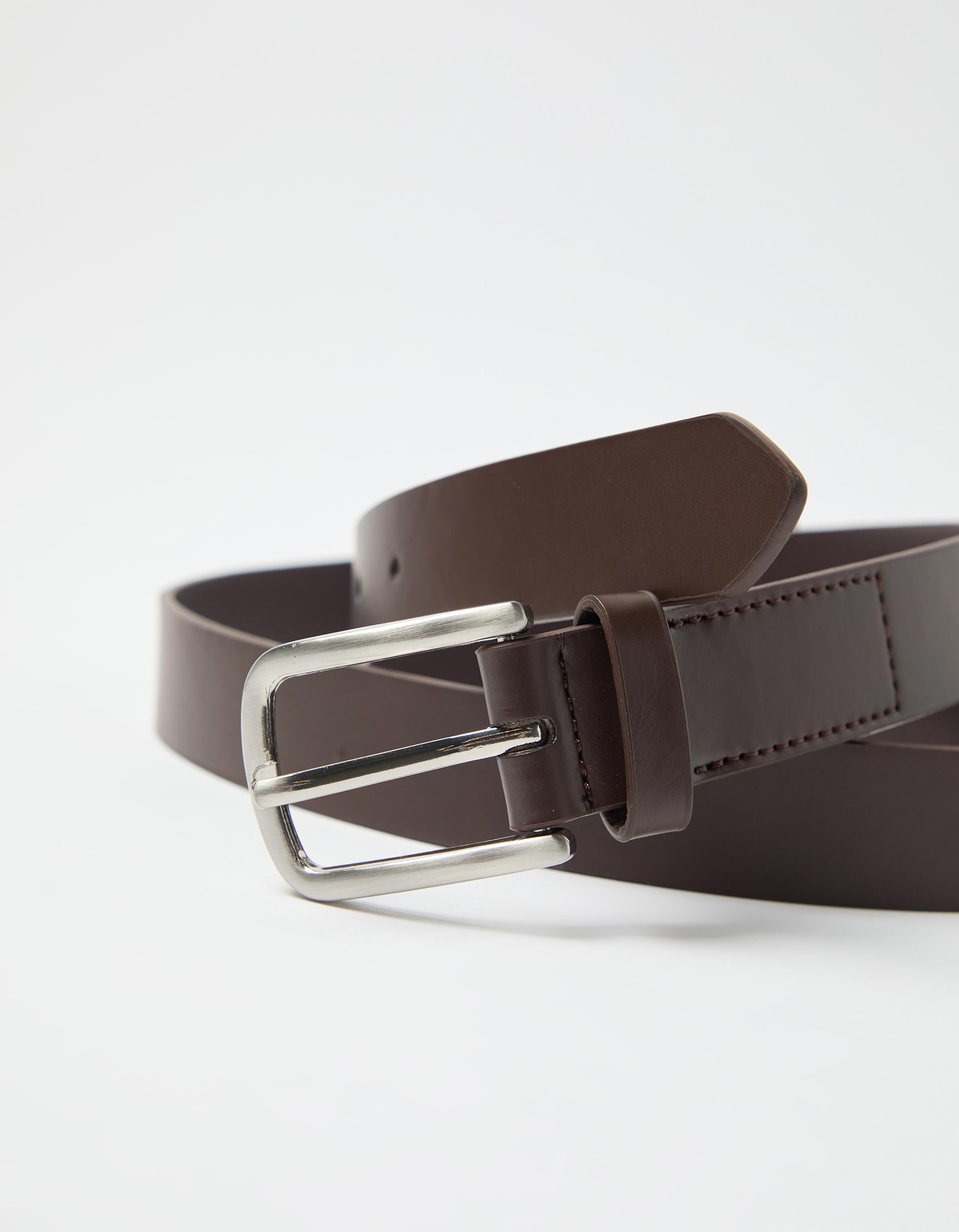 Comprar Online Cinto Liso, Homem, Castanho 