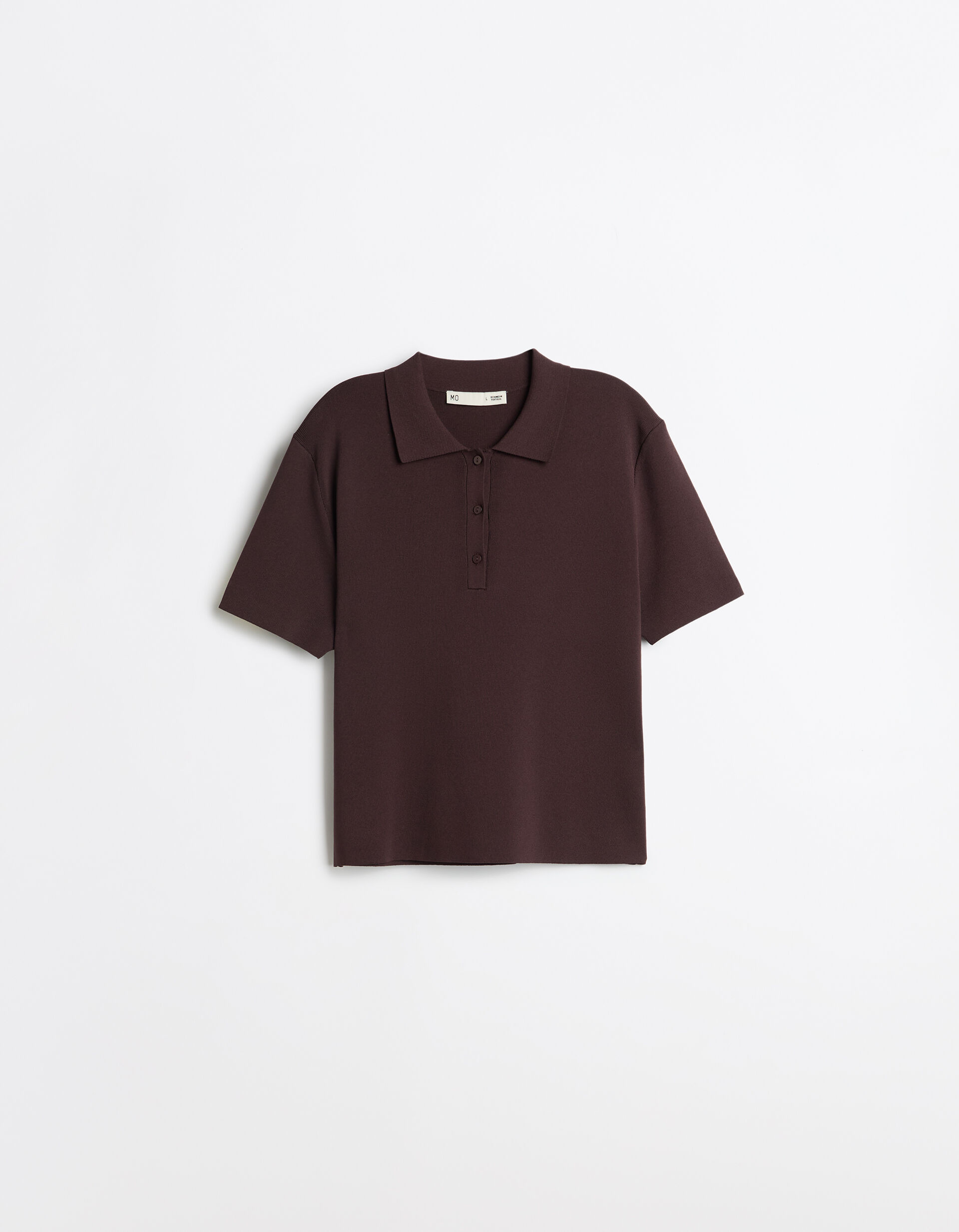 Comprar Online Camisola Polo Manga Curta, Mulher, Castanho Escuro