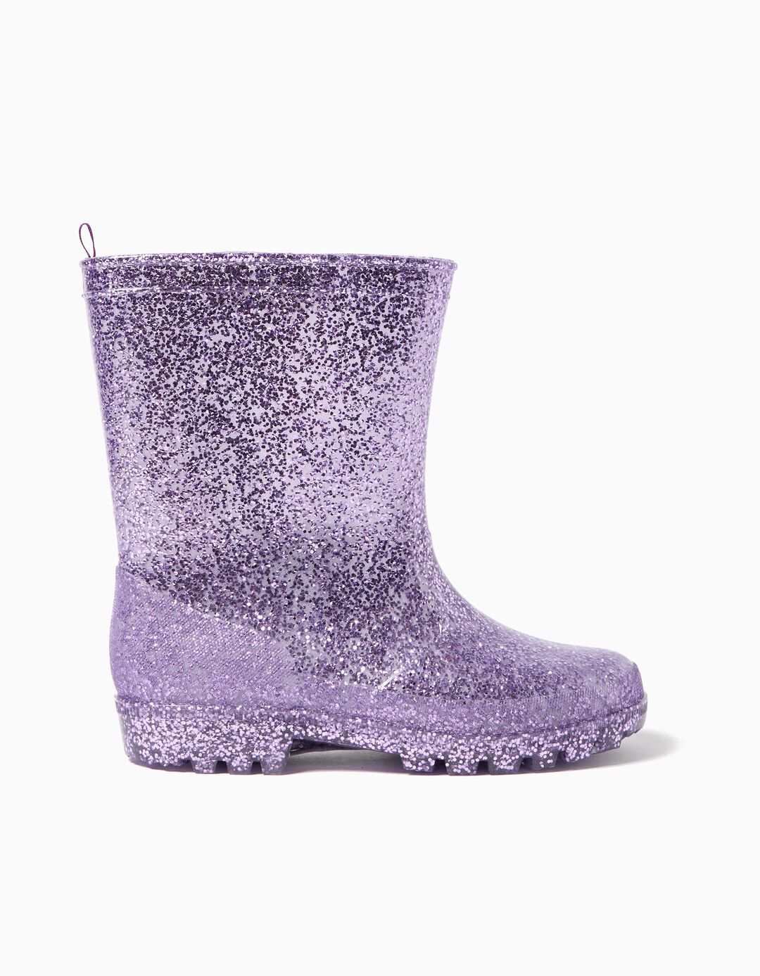 Galochas Glitter, Menina, Roxo Claro