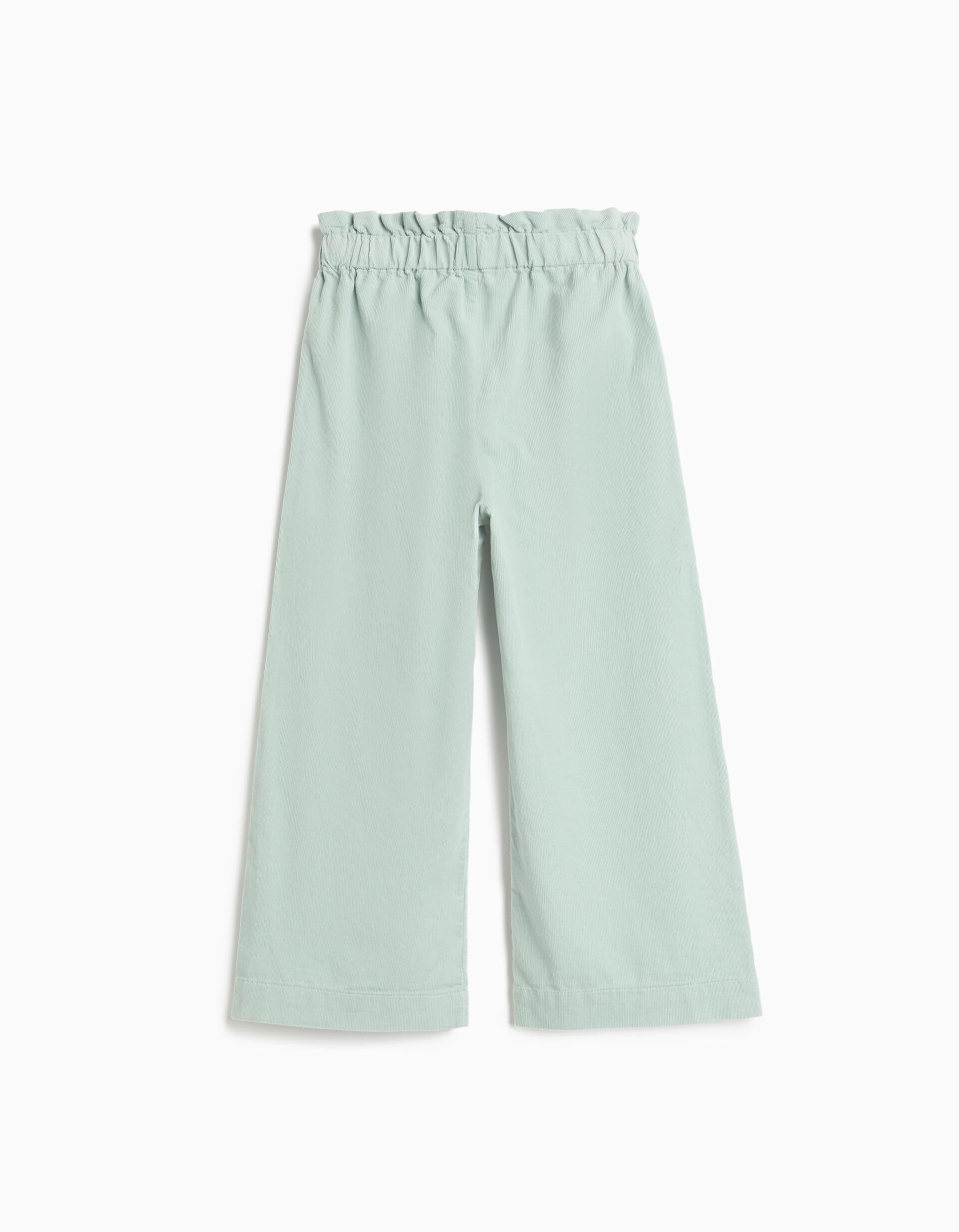 Comprar Online Cal&ccedil;as Culotte Em Bombazina, Menina, Verde Claro