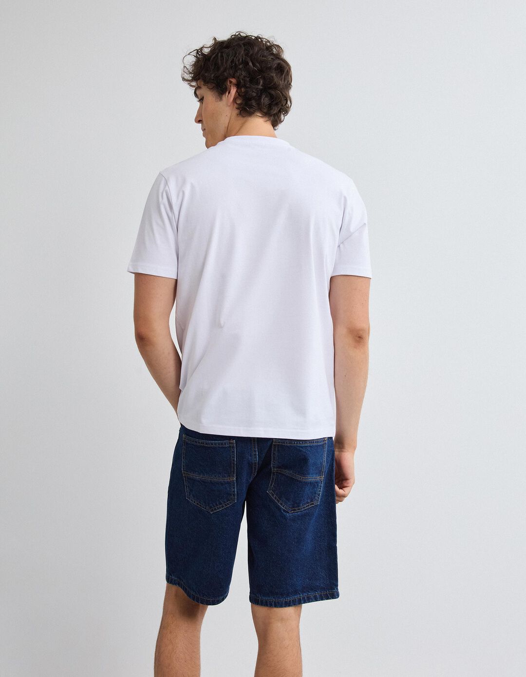 T-shirt Jersey Estampada, Homem, Branco