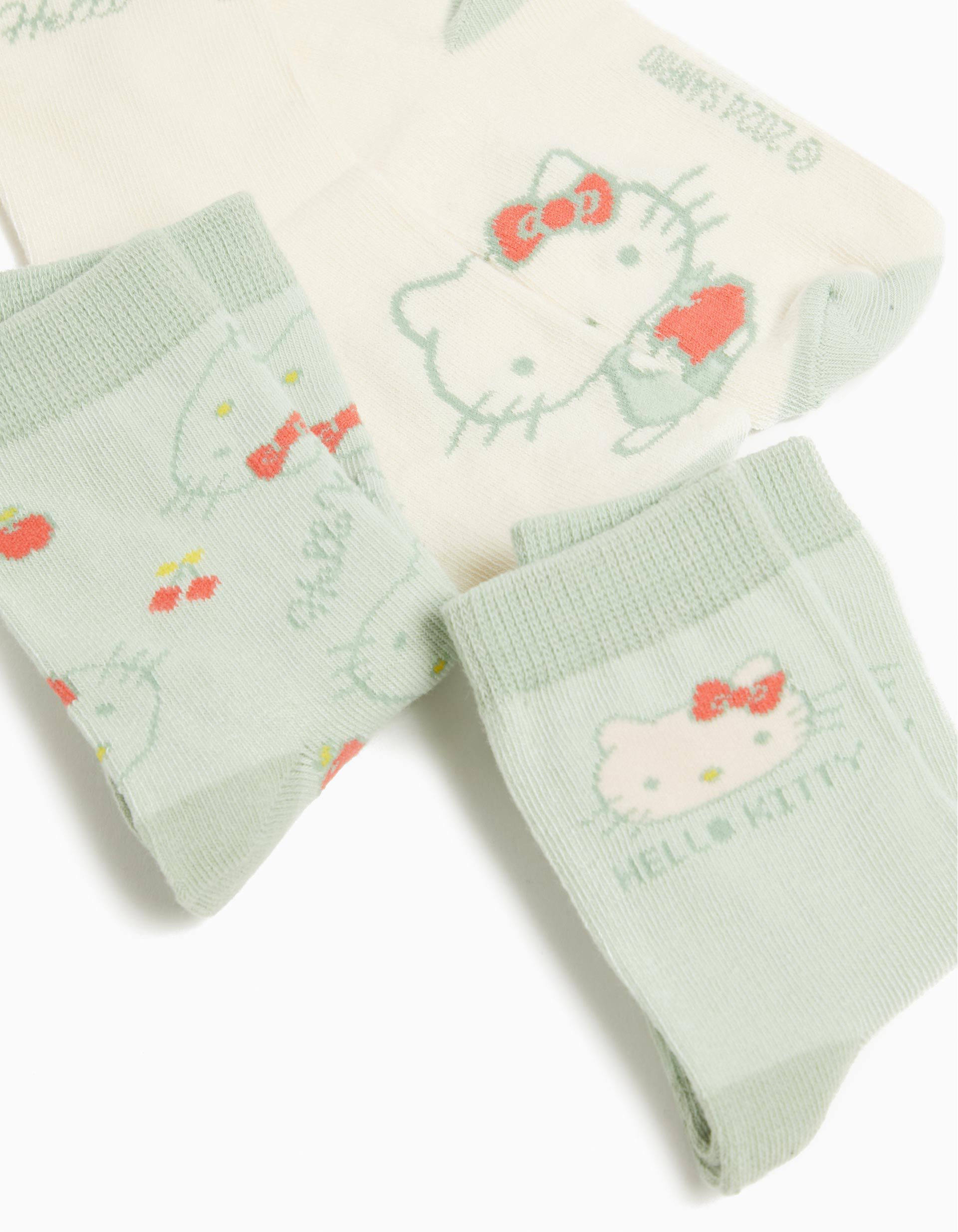 Comprar Online Pack 3 Pairs of 'Hello Kitty' Socks, Girls, Multicolor