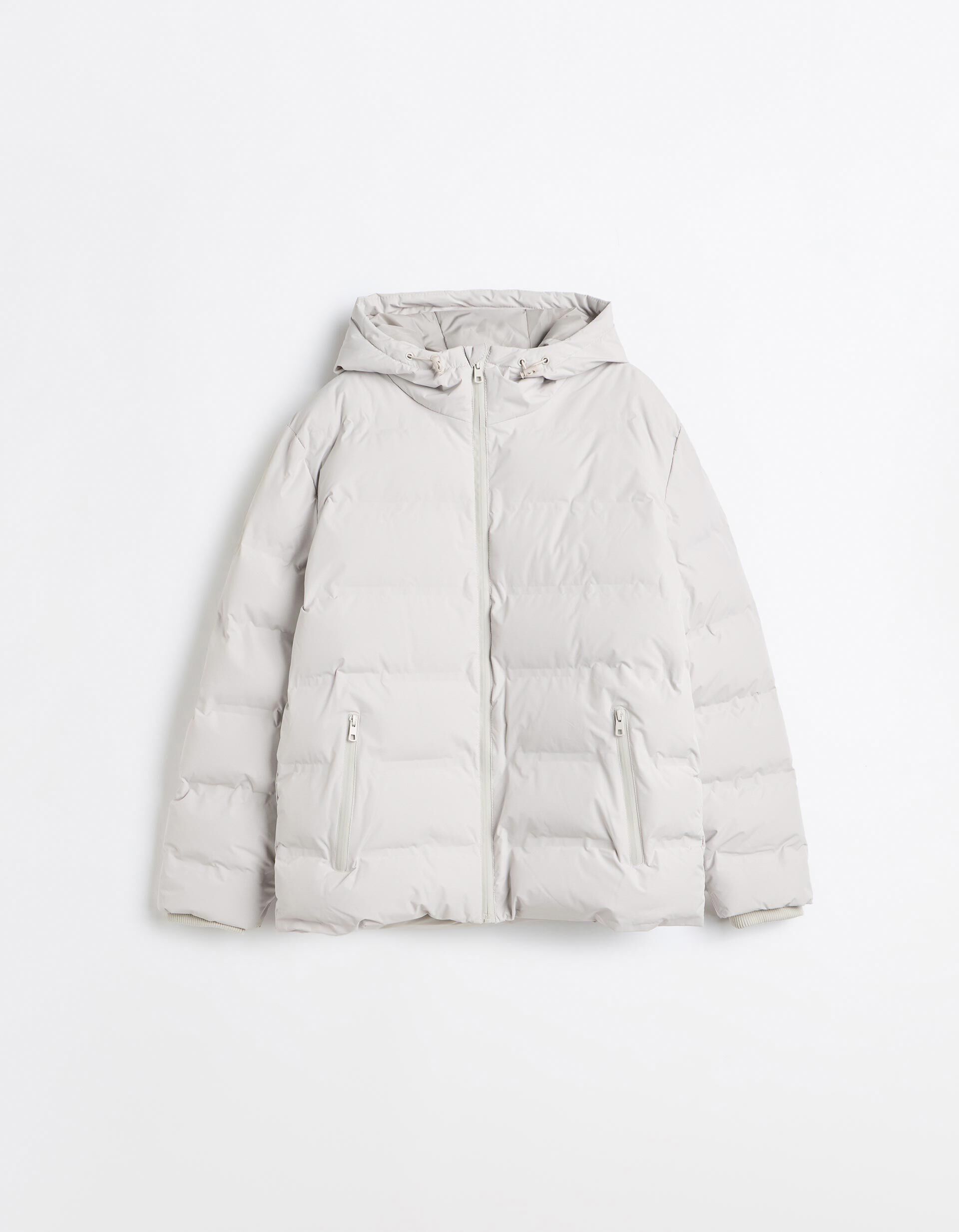 Comprar Online Casaco Puffer, Homem, Cinzento Claro