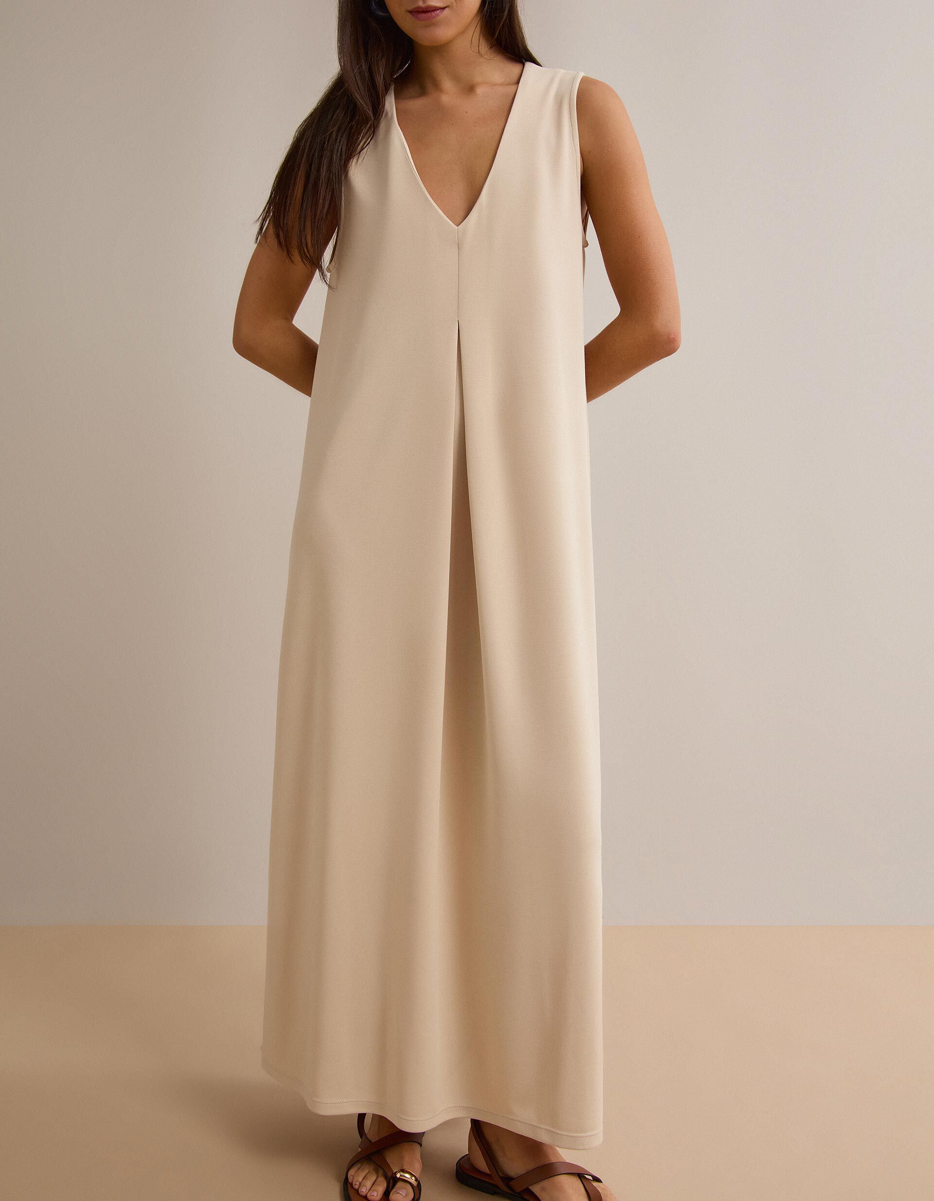 Comprar Online Vestido Comprido, Mulher, Cru