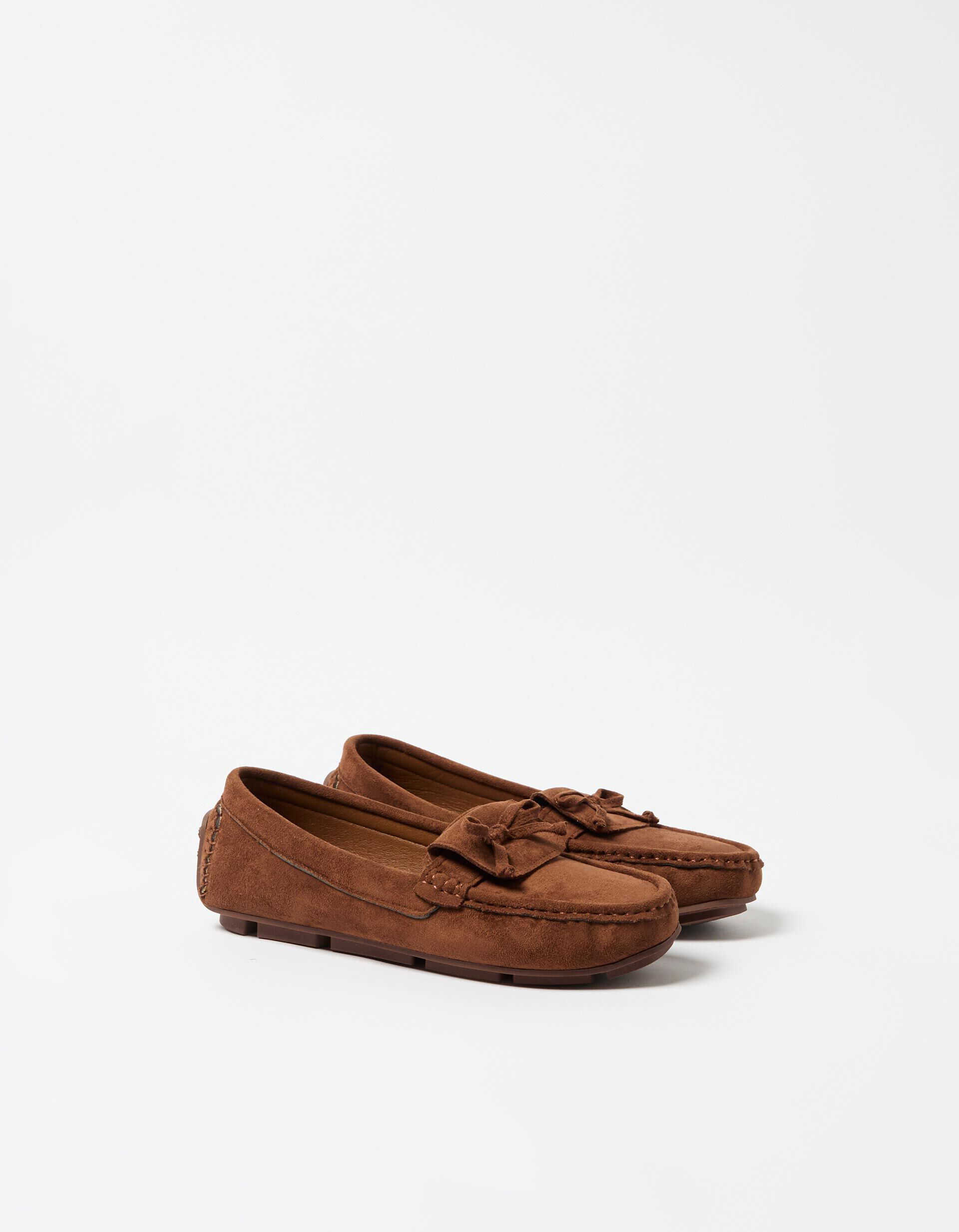 Comprar Online Mocassins Efeito Camur&ccedil;a, Mulher, Bege 