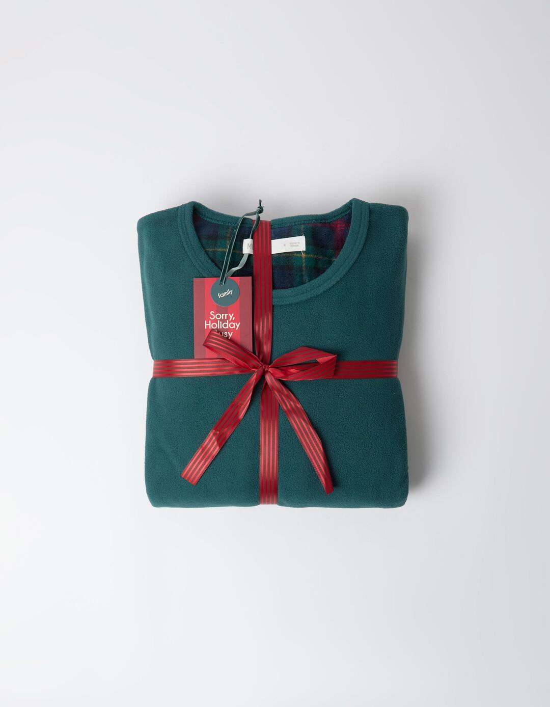 Pijama Polar De Natal, Homem, Verde Escuro