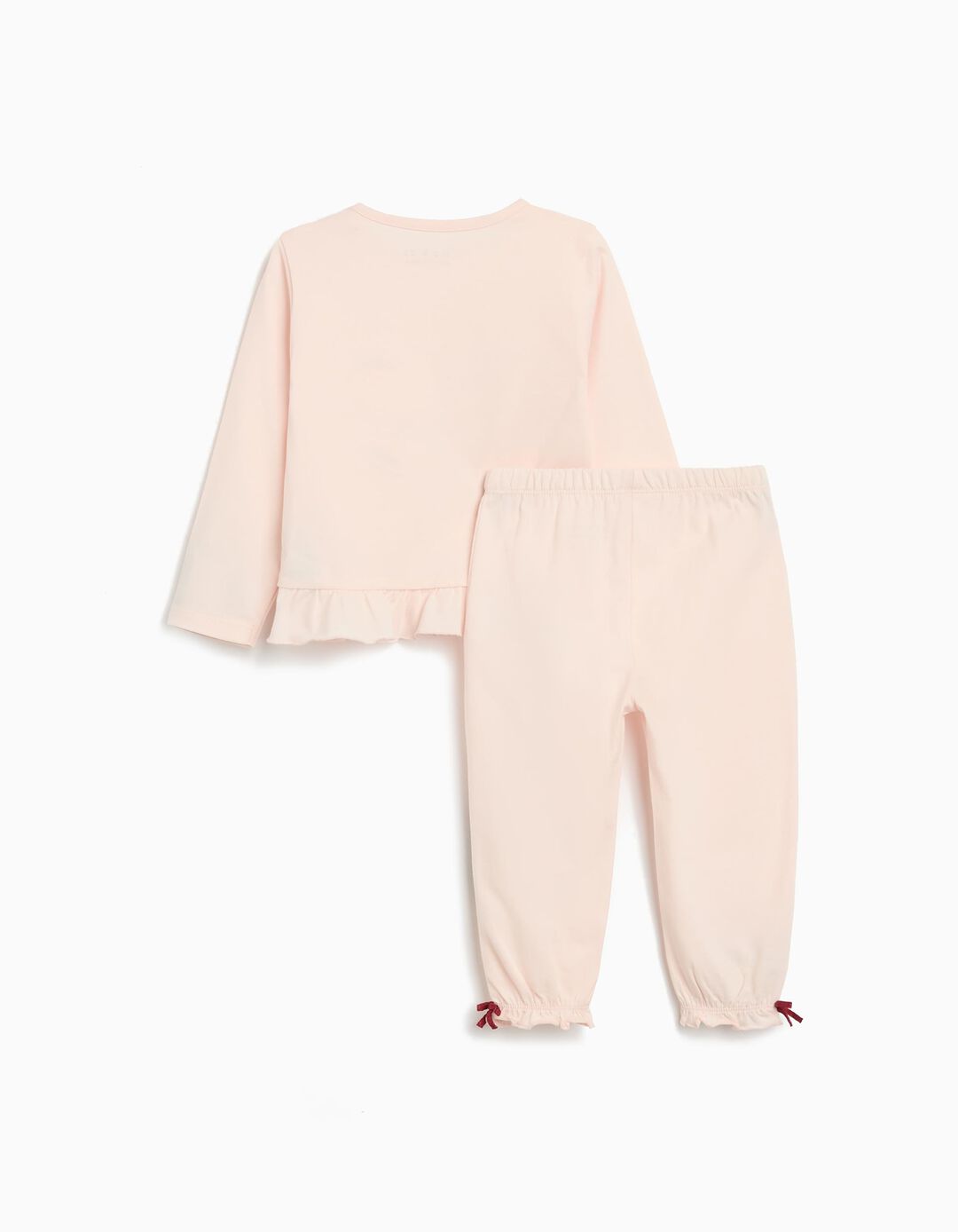 Pijama Jersey, Menina, Rosa Claro 