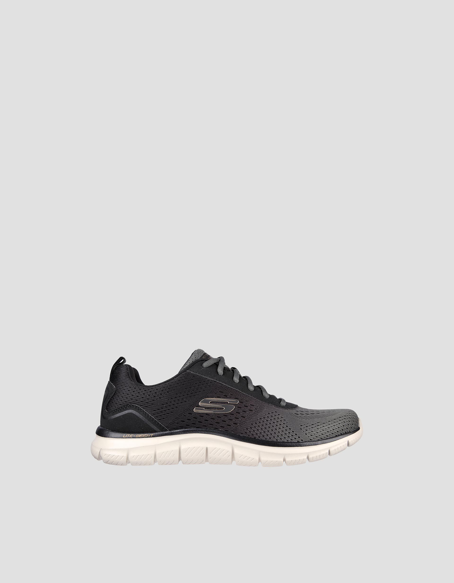 Mens grey skechers trainers deals
