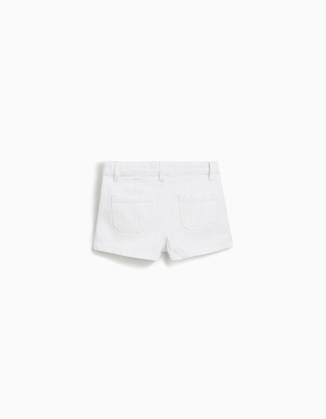 Saia-calção de Ganga, Menina, Branco