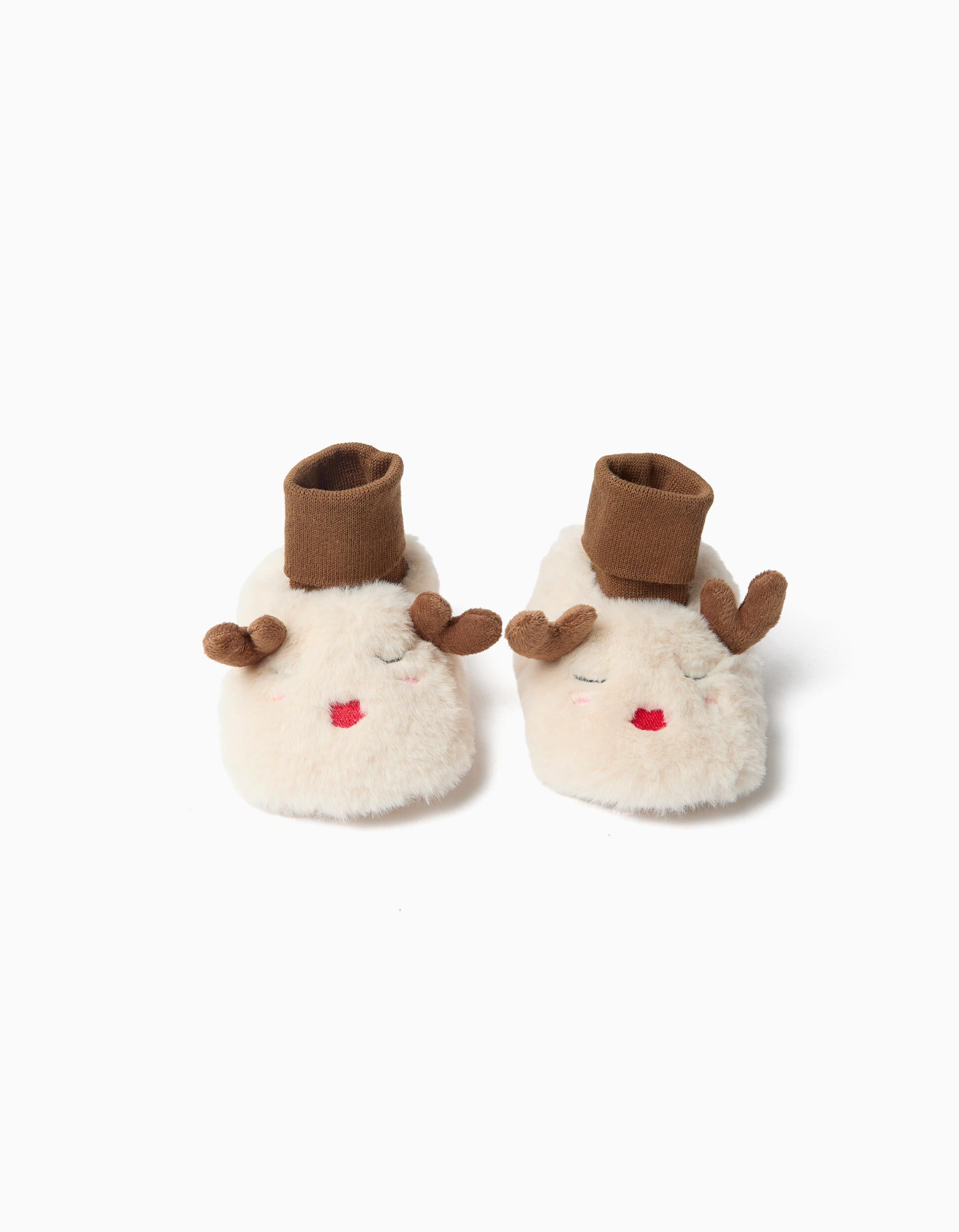 Comprar Online Pantufas De Natal, Menino, Bege