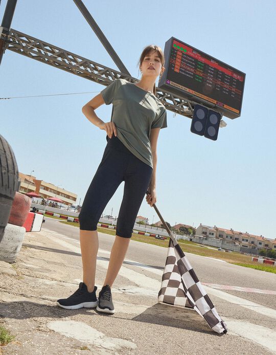 Comprar Online Leggings de Desporto Curtas, Mulher, Preto