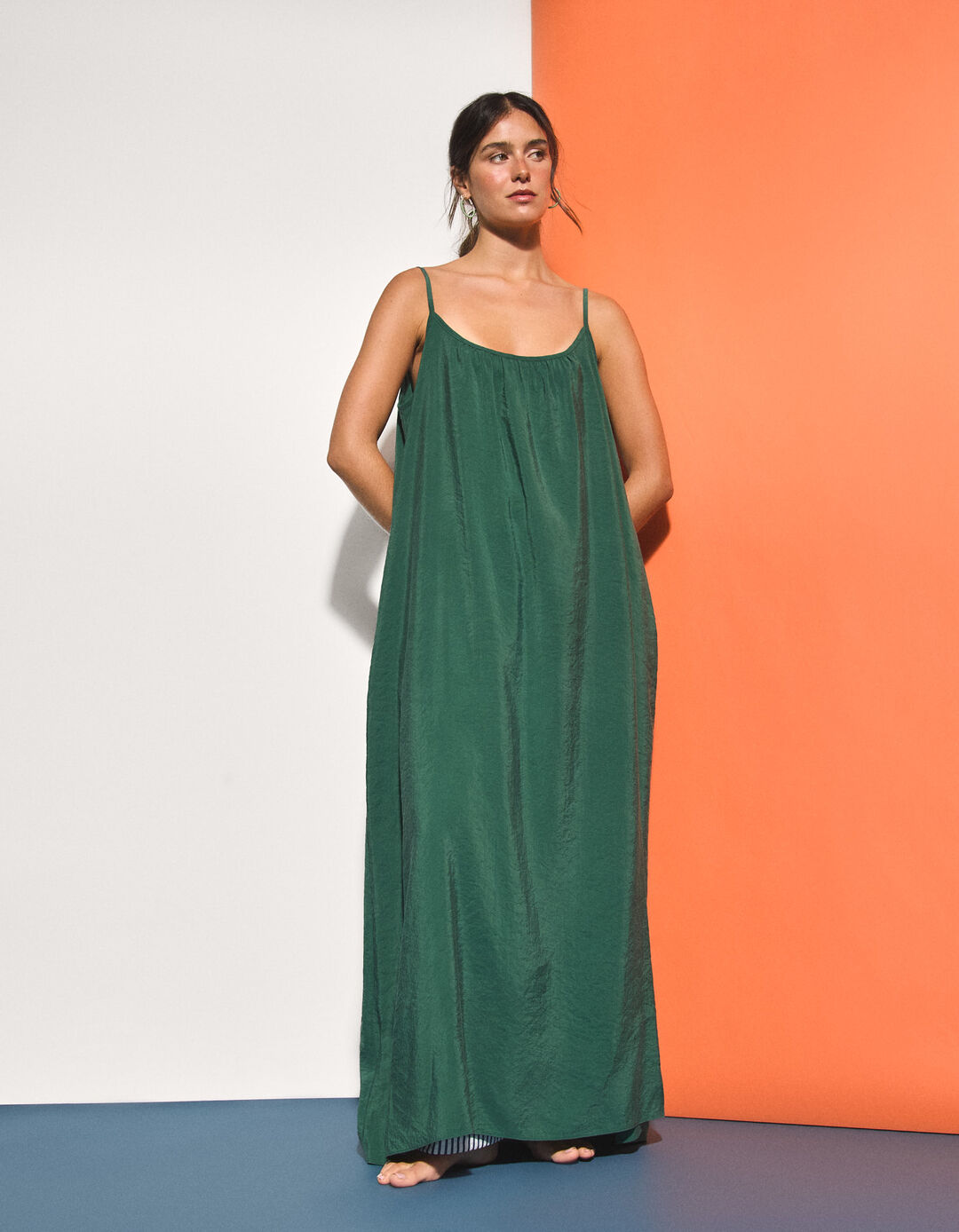 Vestido Modal, Mulher, Verde 