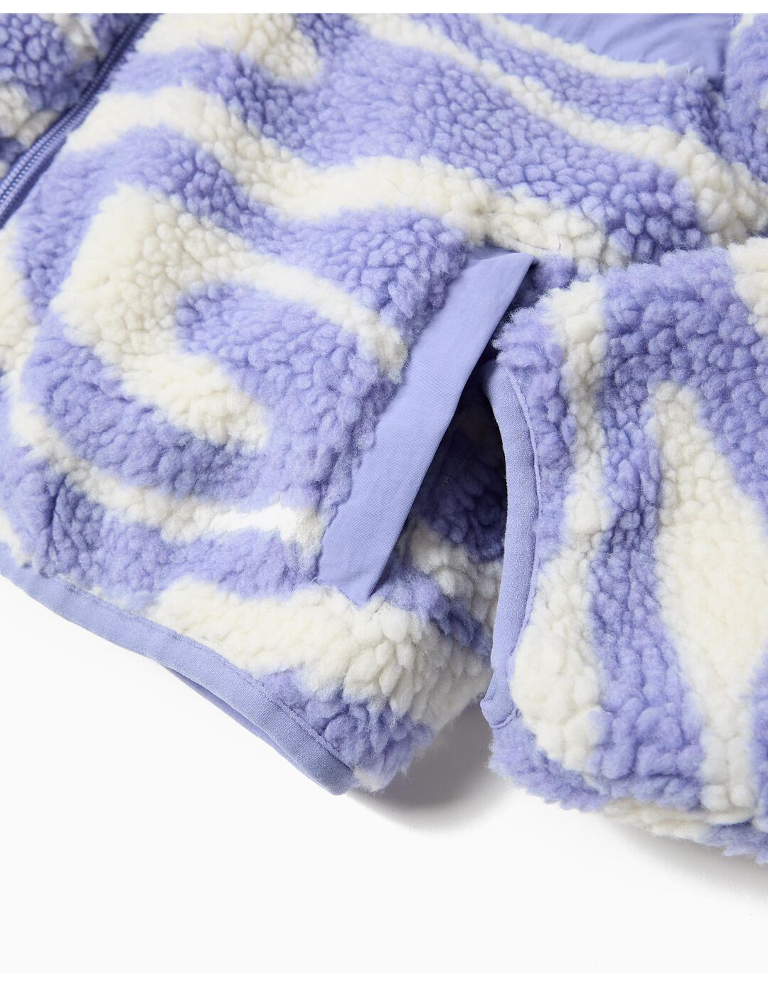 Casaco de Sherpa, Menina, Lilás Claro