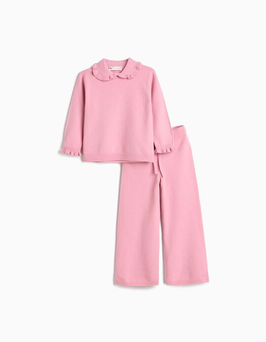 Comprar Online Conjunto De Malha, Menina, Rosa