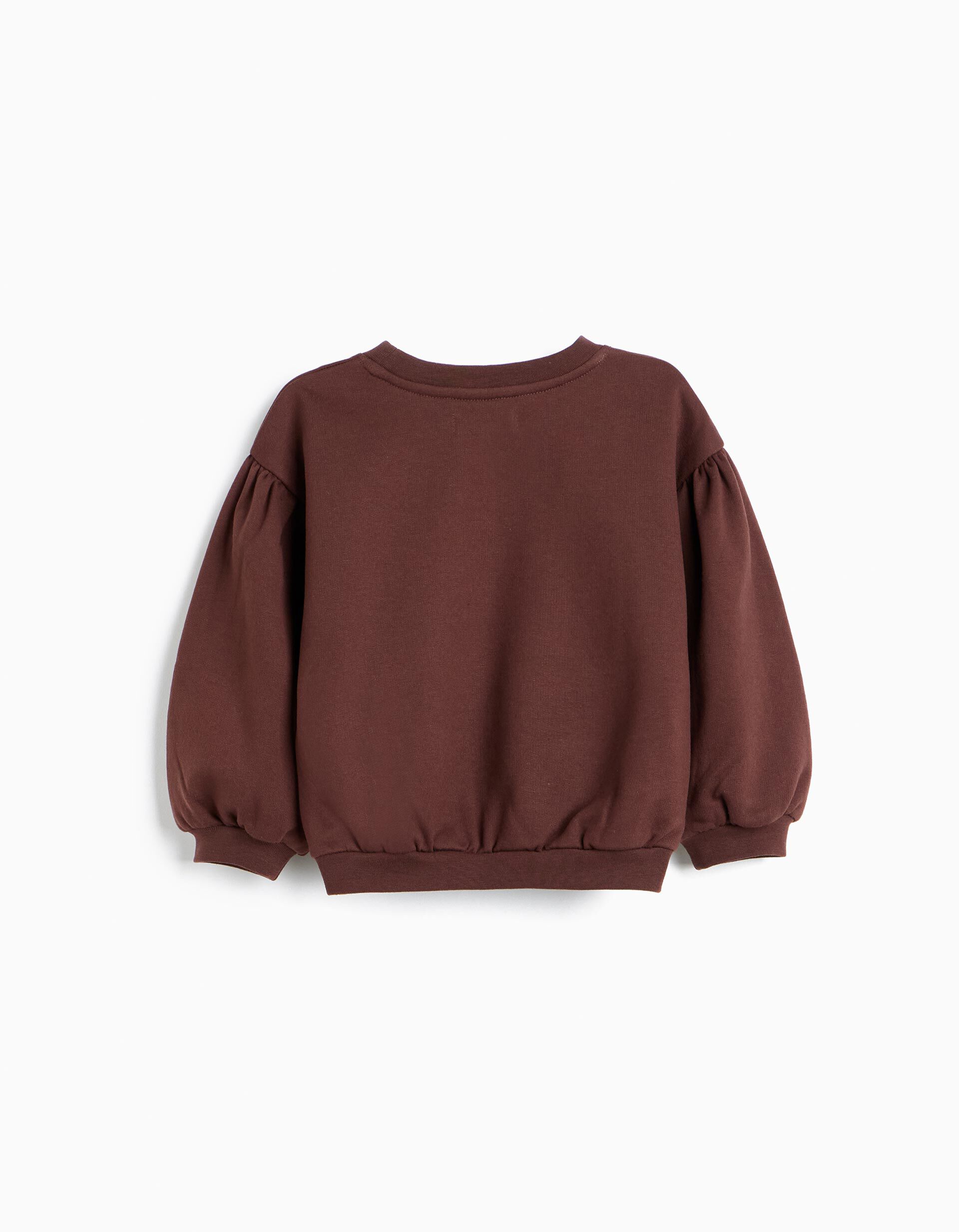 Comprar Online Sweatshirt Estampada, Menina, Castanho