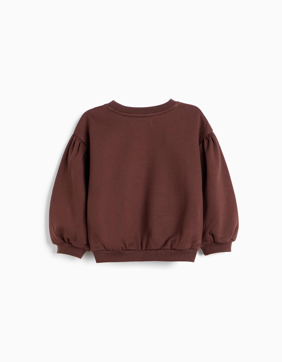 Sweatshirt Estampada, Menina, Castanho