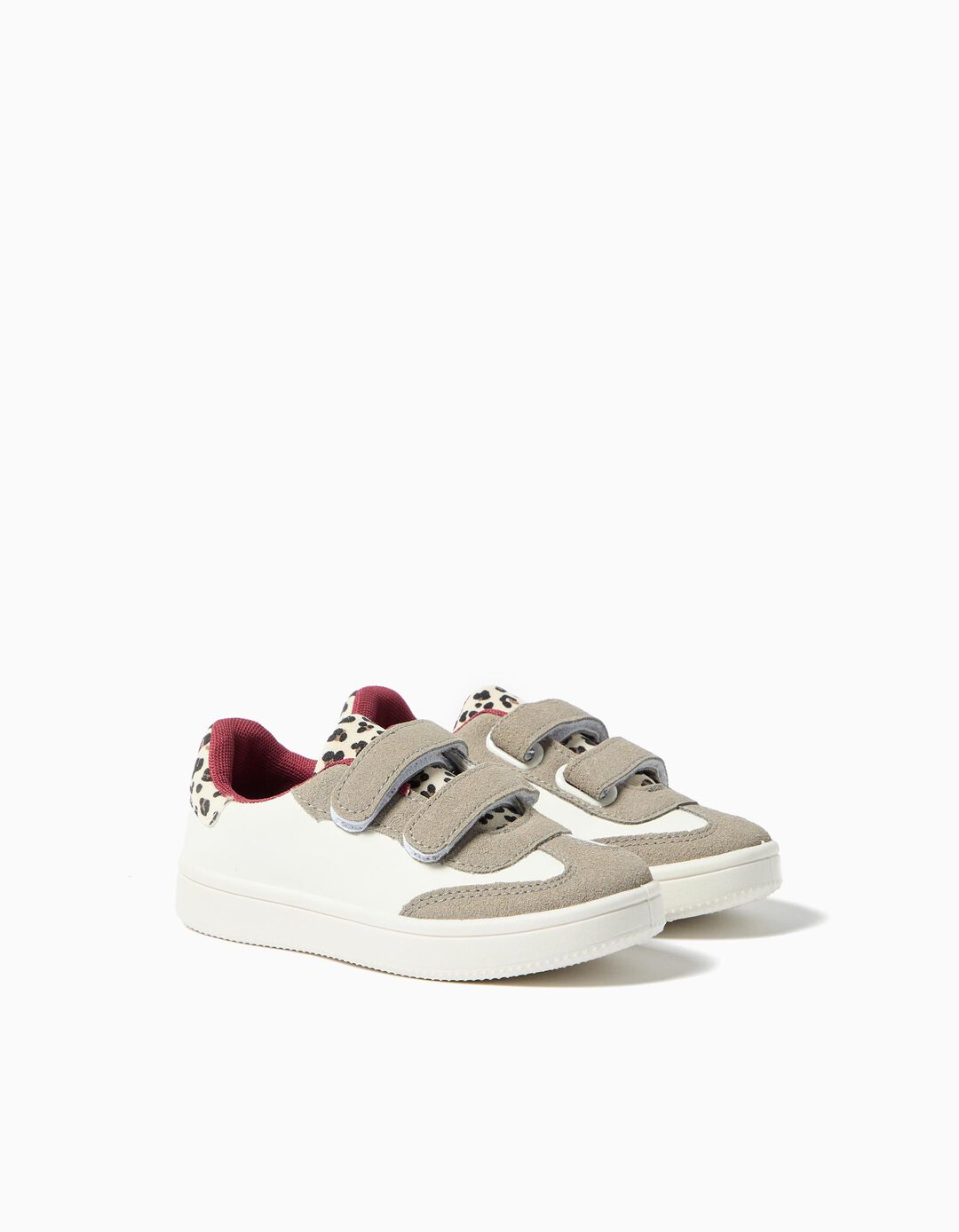 Sapatilhas Animal Print, Menina, Bege Claro 