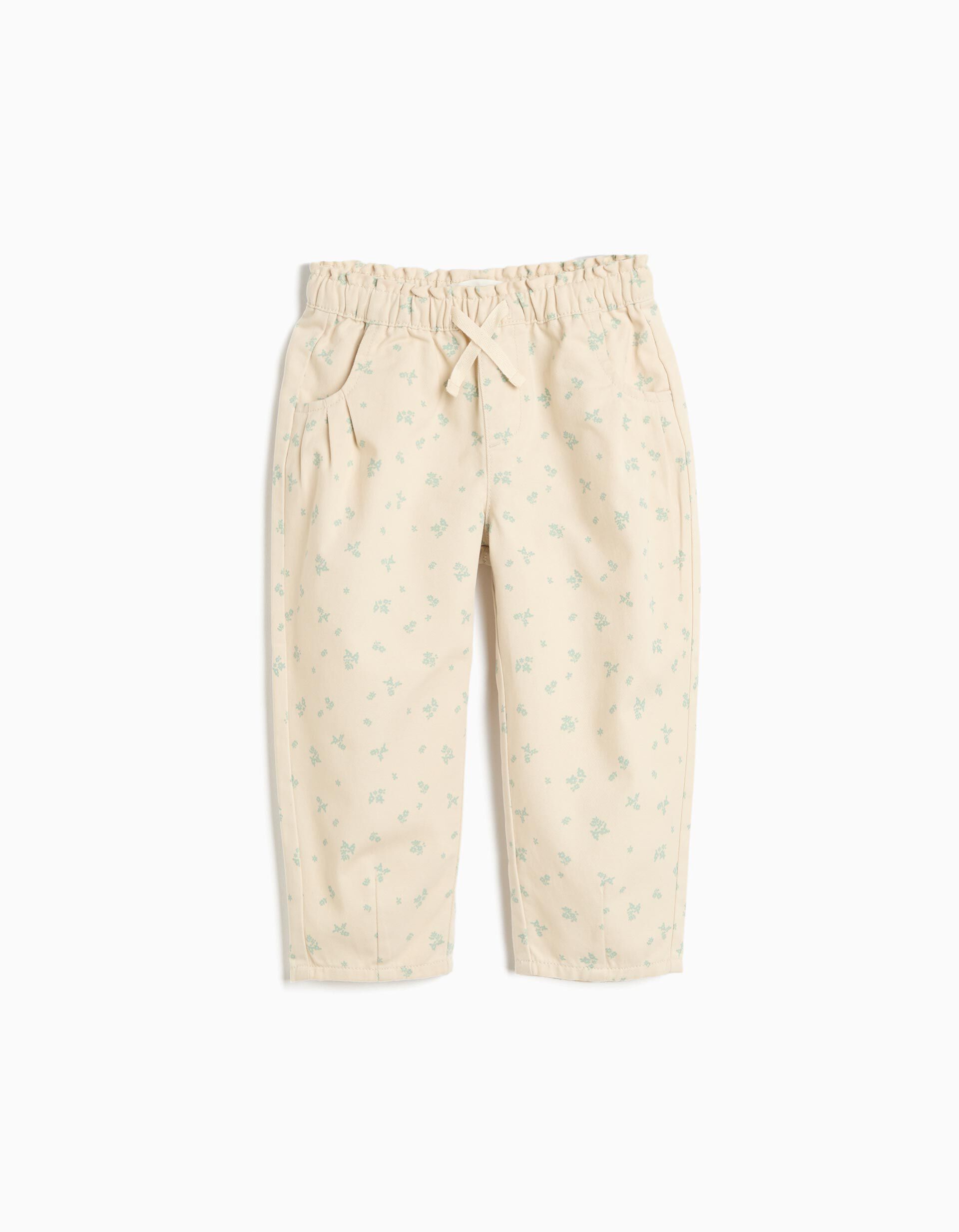 Comprar Online Cal&ccedil;as Paperbag Estampadas, Menina, Bege Claro