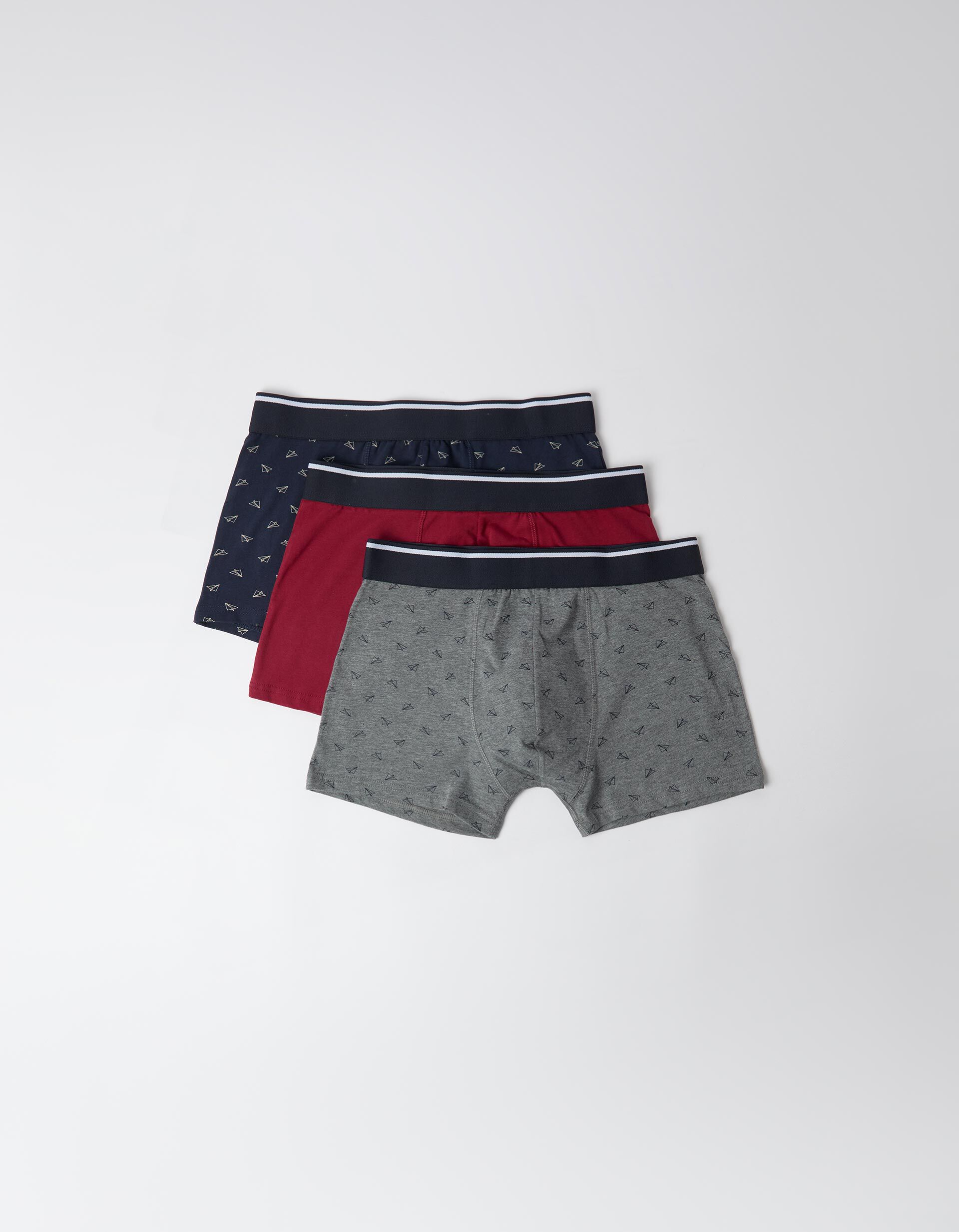 Comprar Online Pack 3 Boxers, Homem, Vermelho Escuro