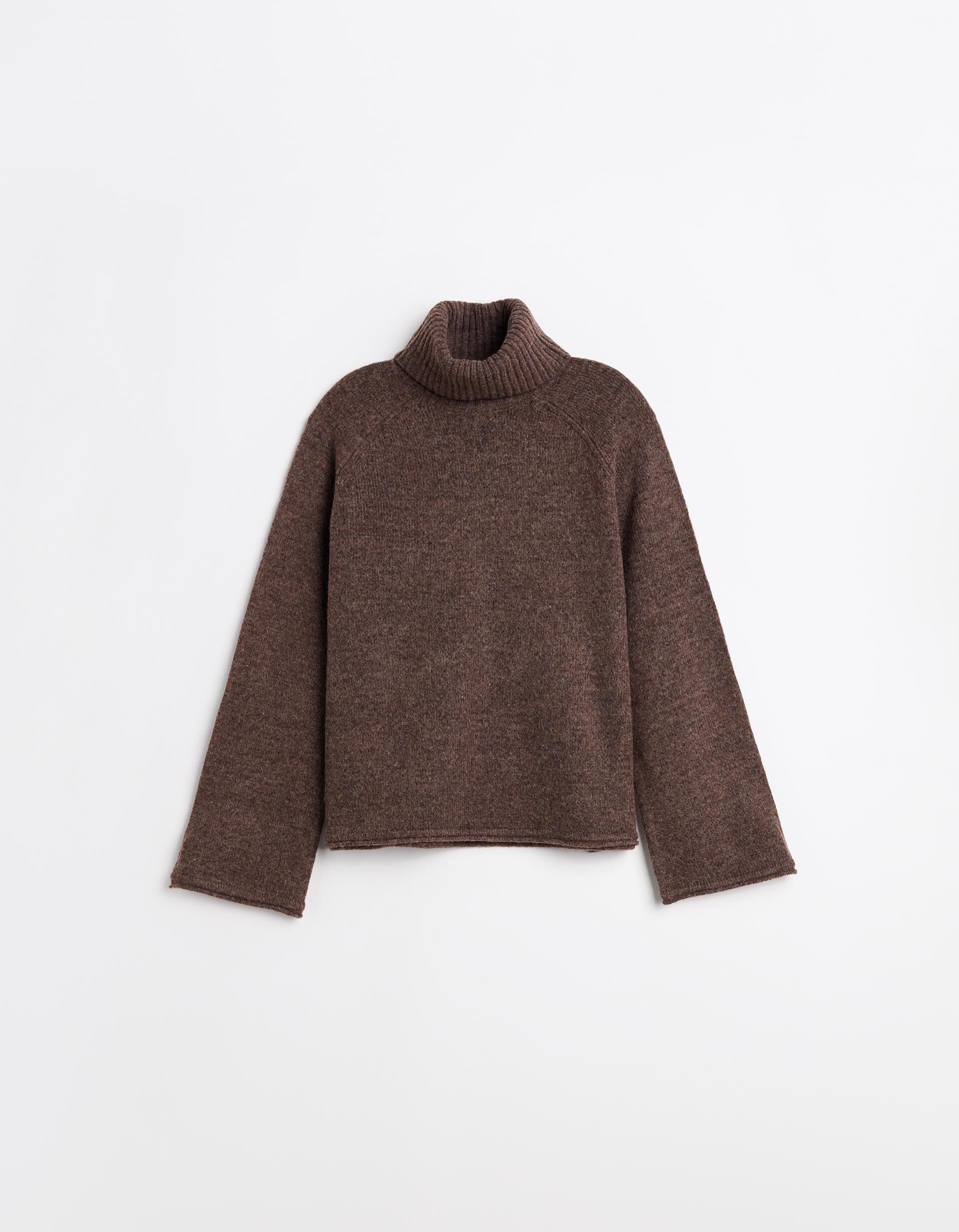 Comprar Online Camisola com L&atilde;, Mulher, Castanho