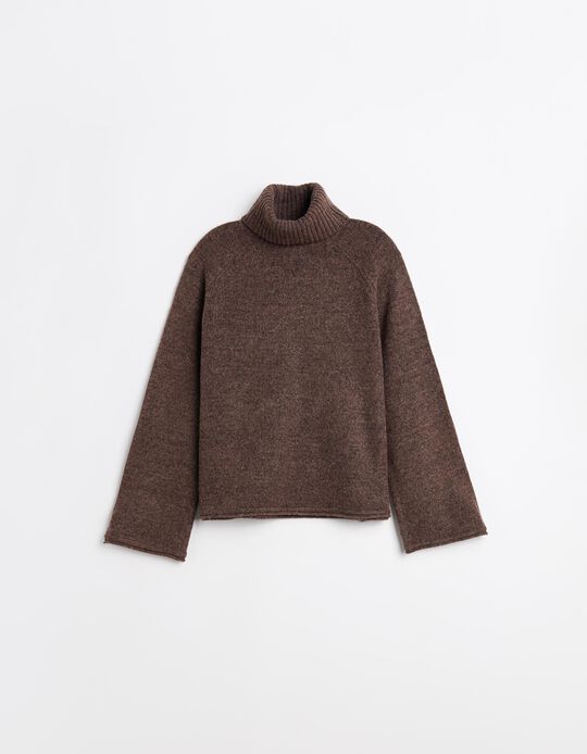 Comprar Online Camisola com L&atilde;, Mulher, Castanho