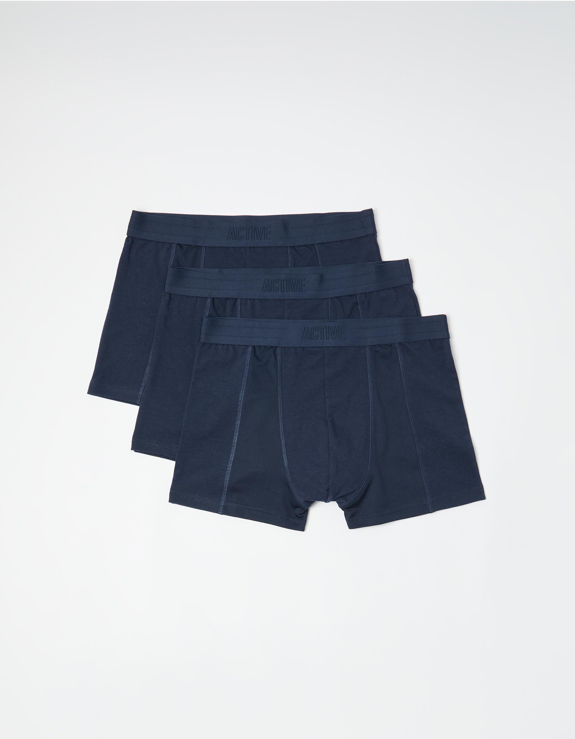 Comprar Online Pack 3 Boxers, Homem, Azul Escuro