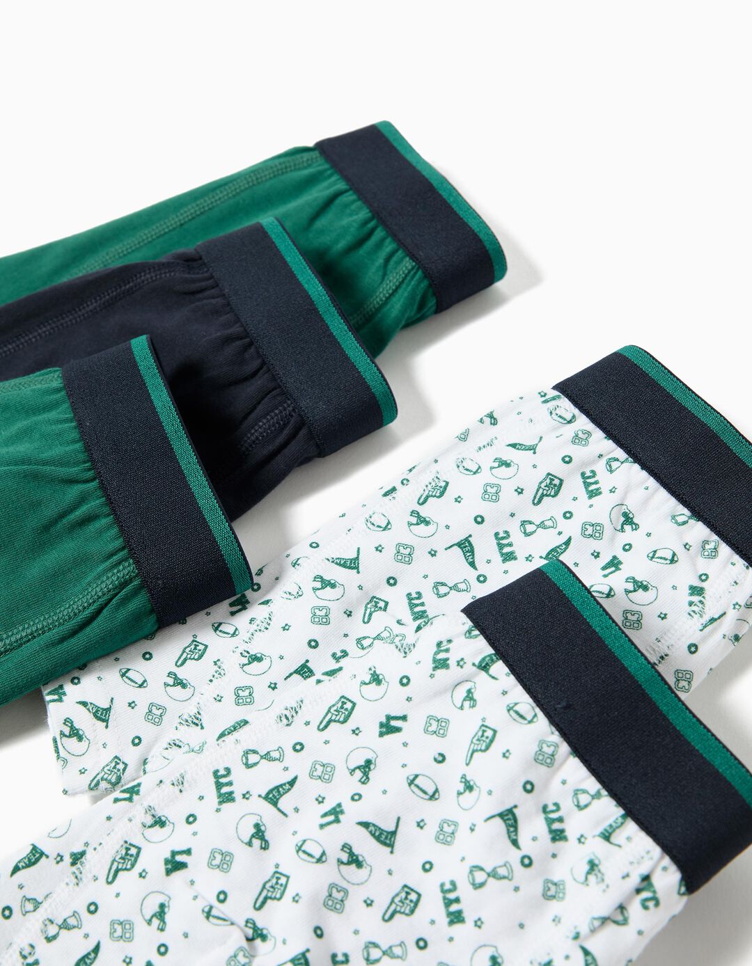 Pack 5 Boxers, Menino, Verde