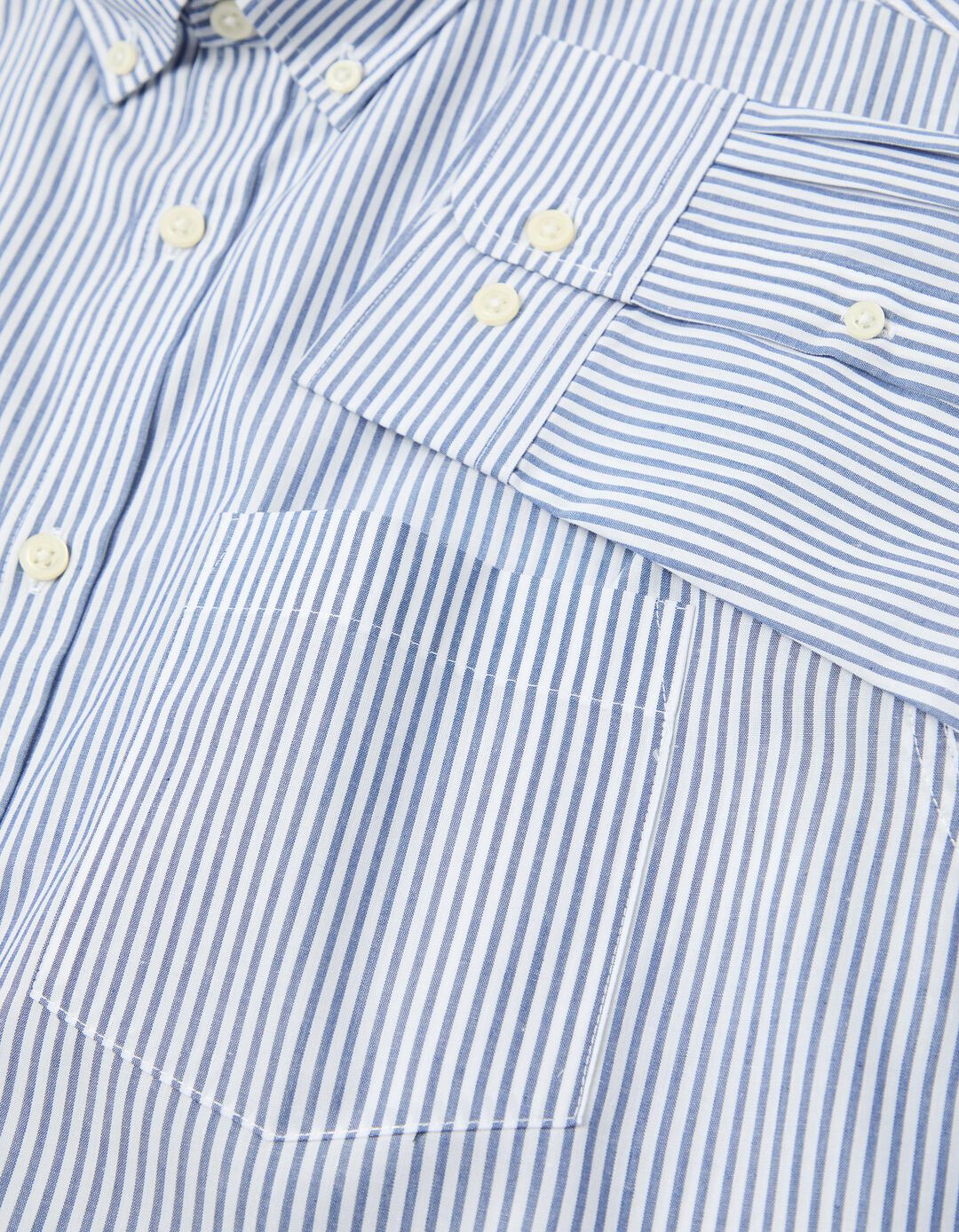 Camisa Riscas, Homem, Azul Escuro