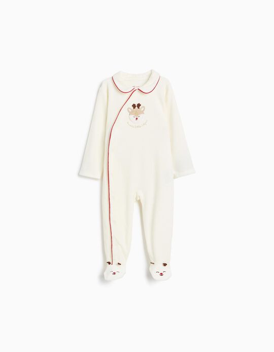 Comprar Online Babygrow De Veludo Natal, Menina, Cru