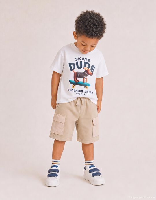 Comprar Online T-shirt Estampada, Menino, Branco