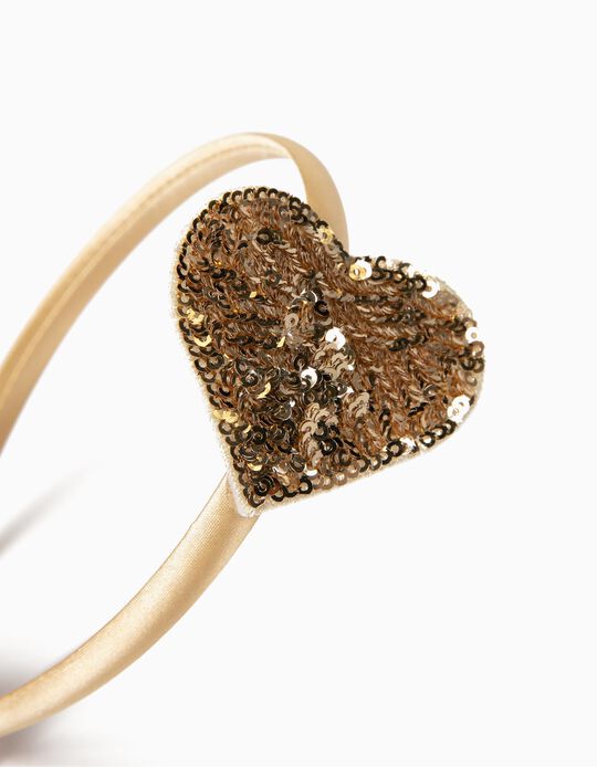 Bandolete Cora&ccedil;&atilde;o Dourado