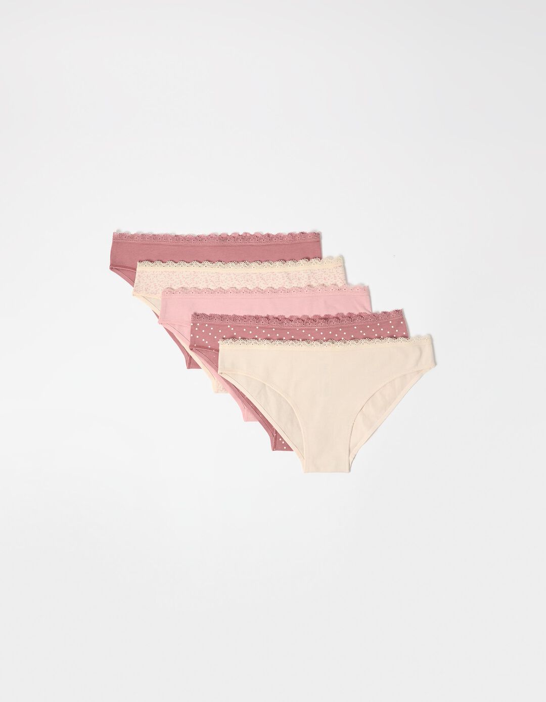 Pack 5 Cuecas, Mulher, Rosa