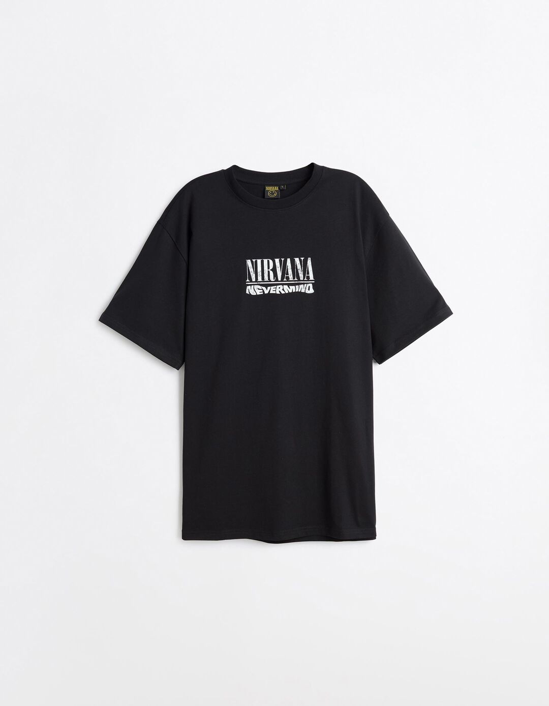 T-shirt Nirvana, Homem, Preto