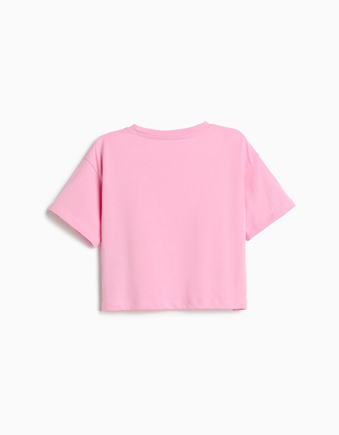 T-shirt Estampada, Menina, Rosa