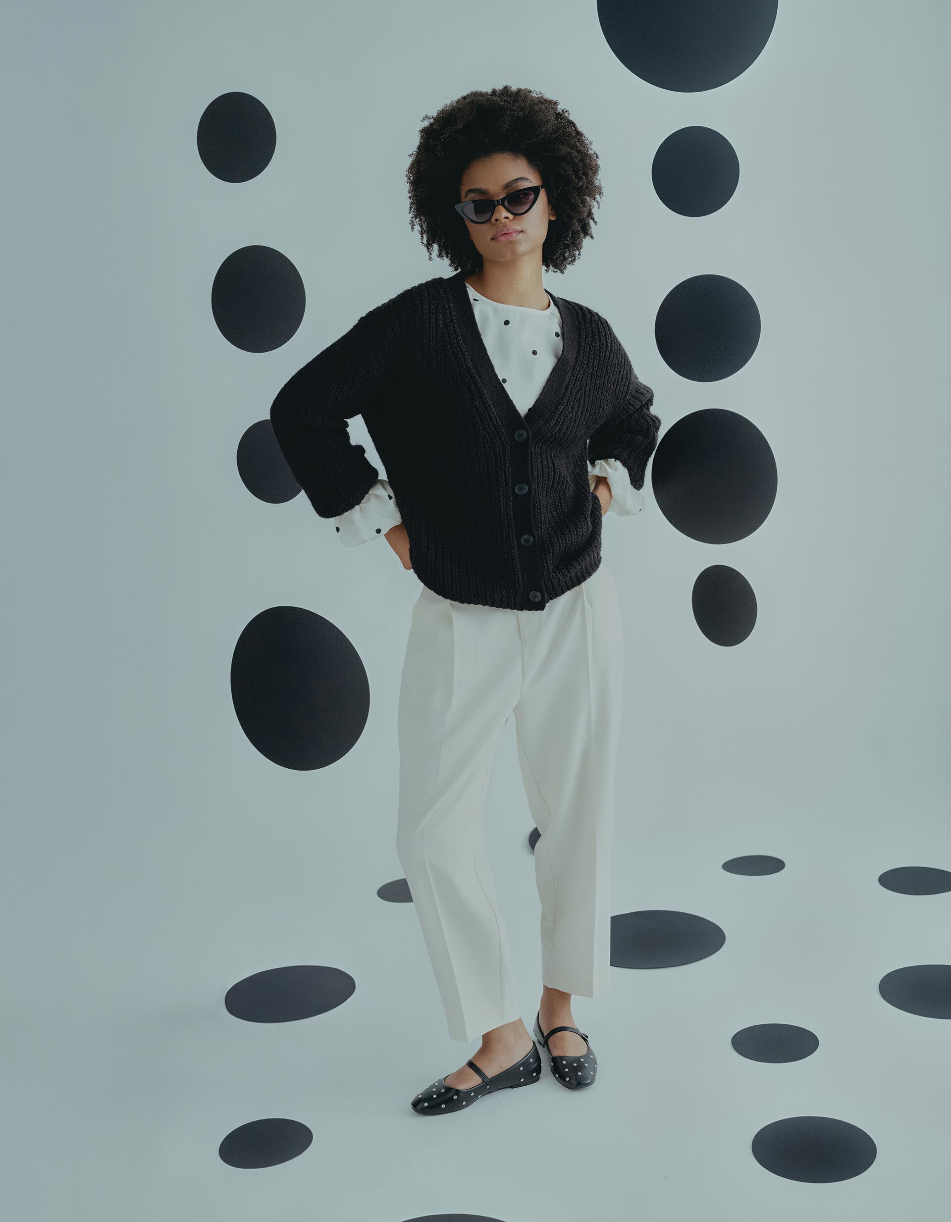 Comprar Online Casaco de Malha com L&atilde;, Mulher, Preto