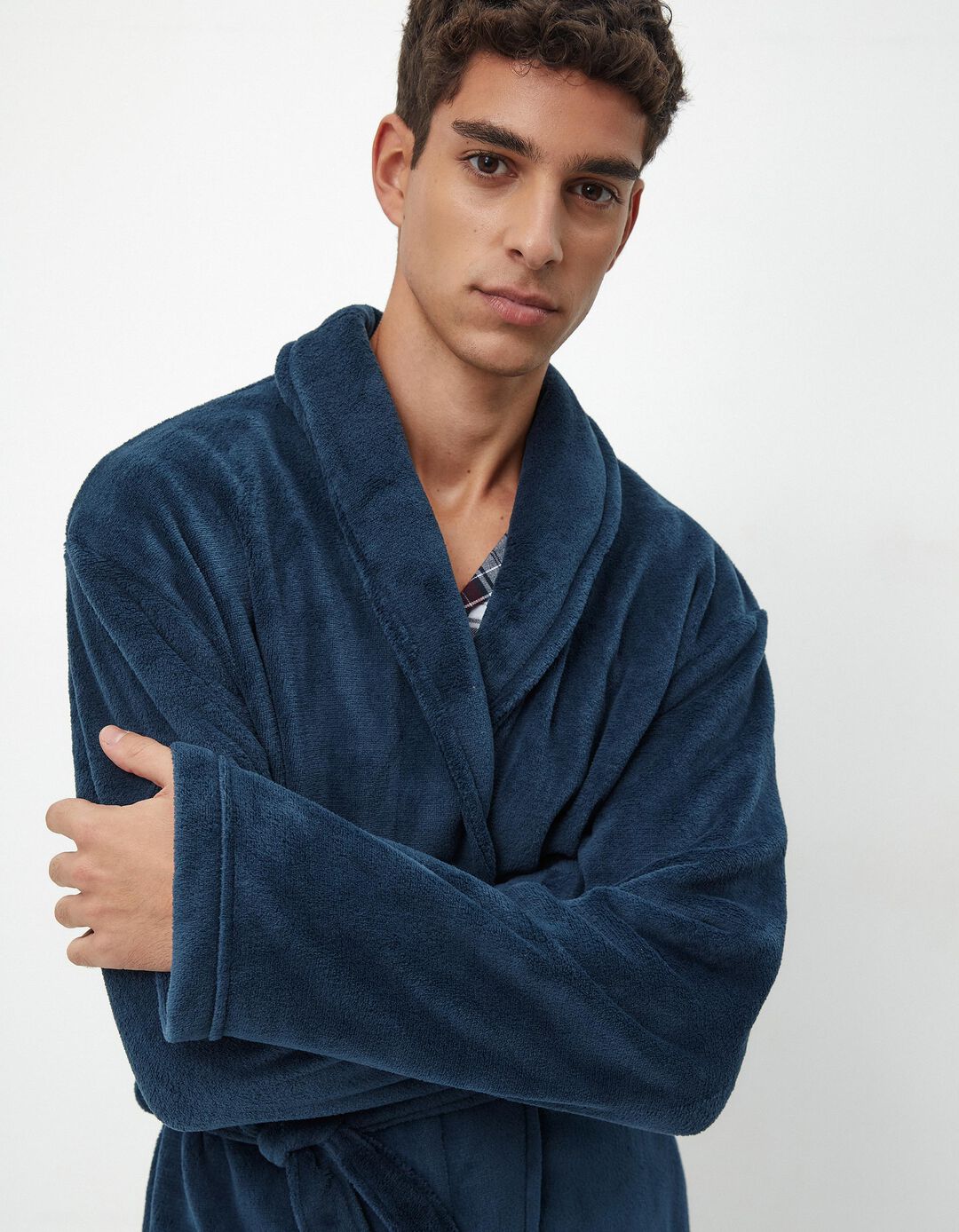 Robe Coralina, Homem, Azul Escuro
