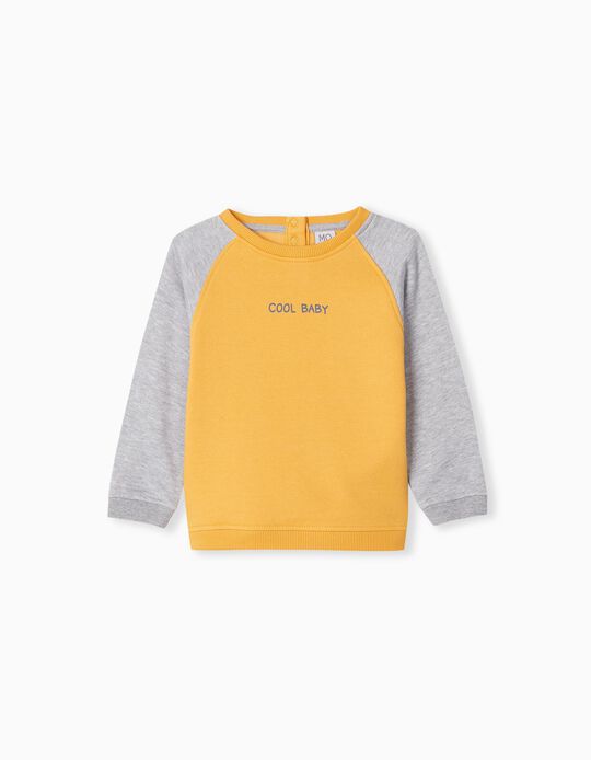 Sweatshirt, Bebé Menino, Amarelo