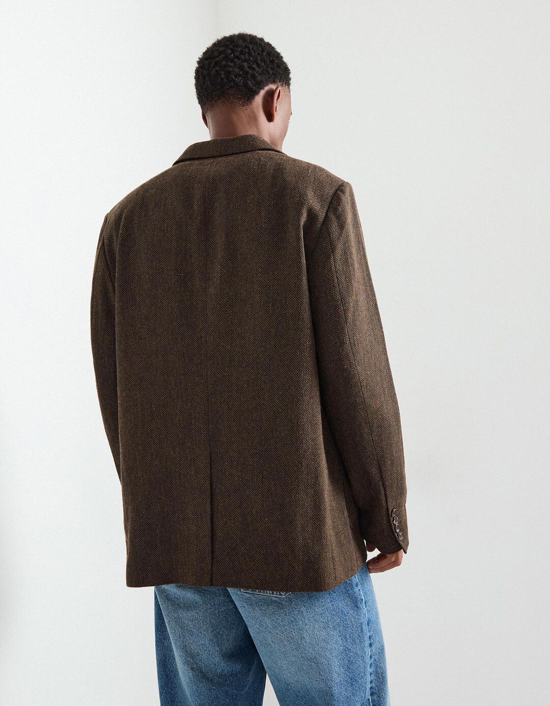 Blazer, Homem, Castanho Escuro