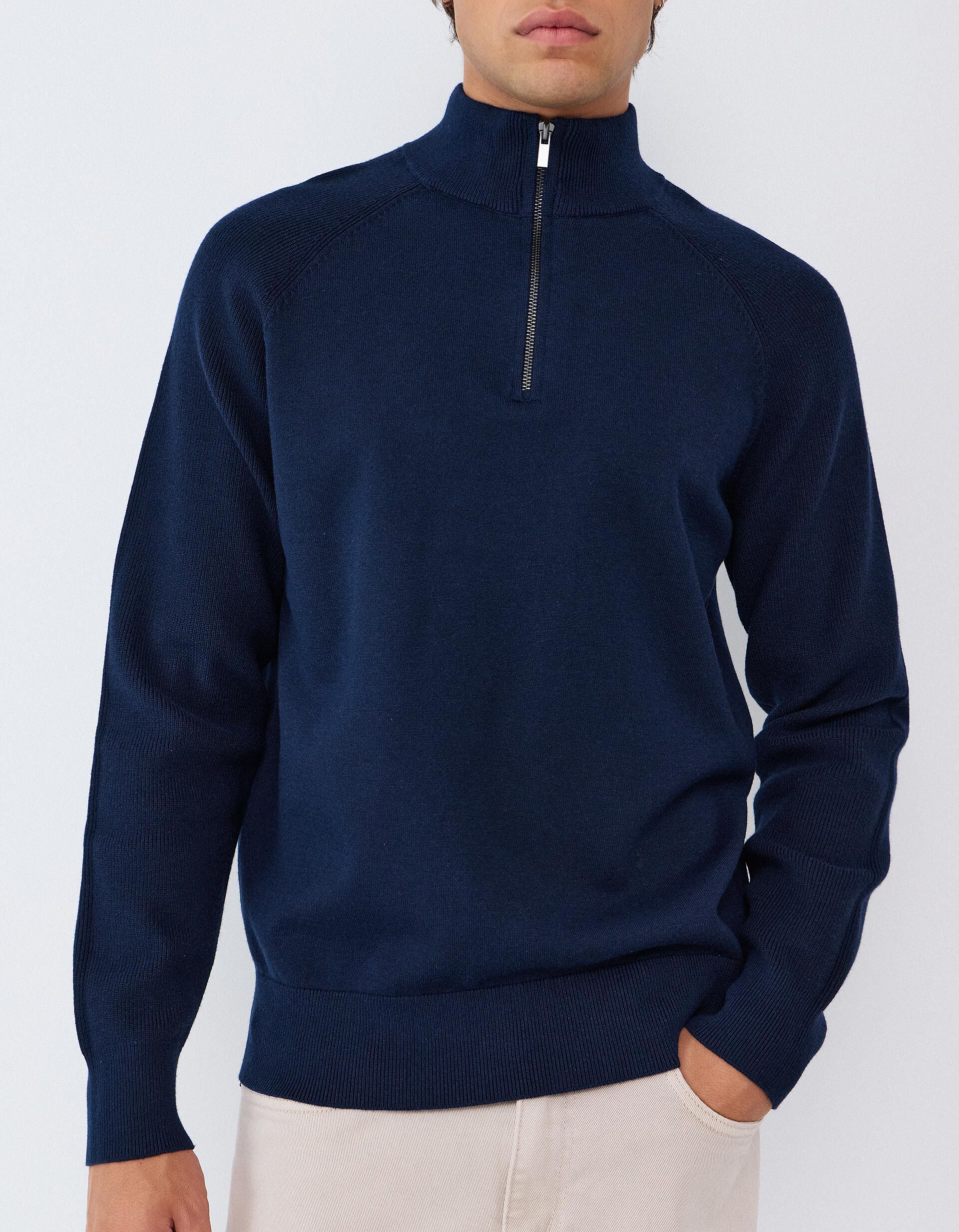 Comprar Online Sweatshirt De Malha, Homem, Azul Escuro
