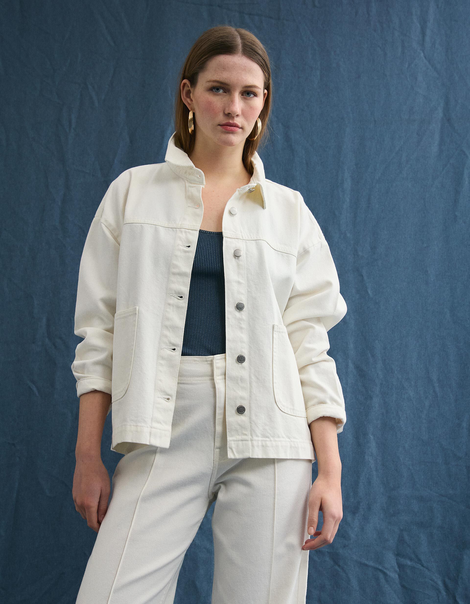 Comprar Online Casaco de Ganga, Mulher, Cru