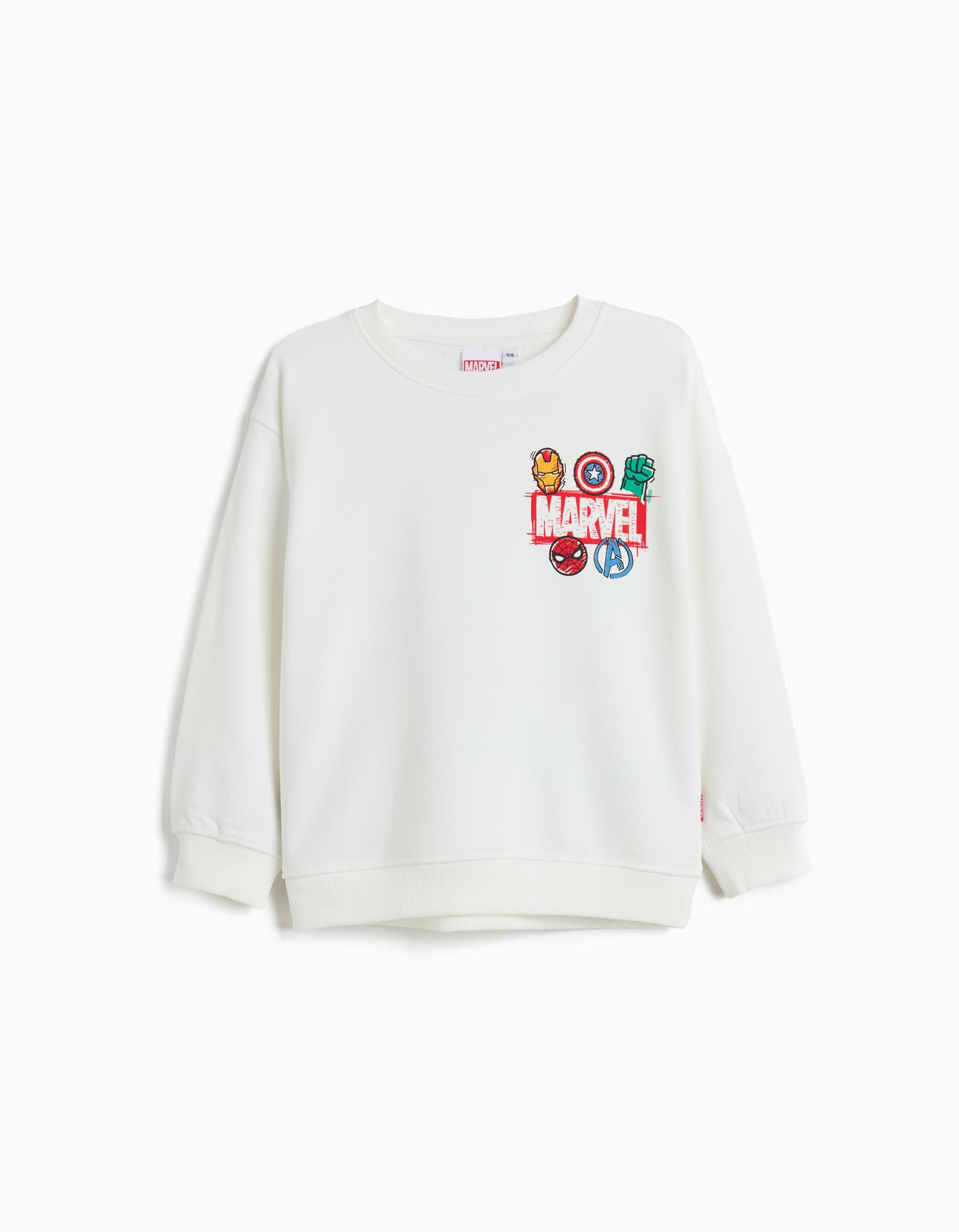 Comprar Online Sweatshirt de Felpa 'Marvel', Menino, Branco