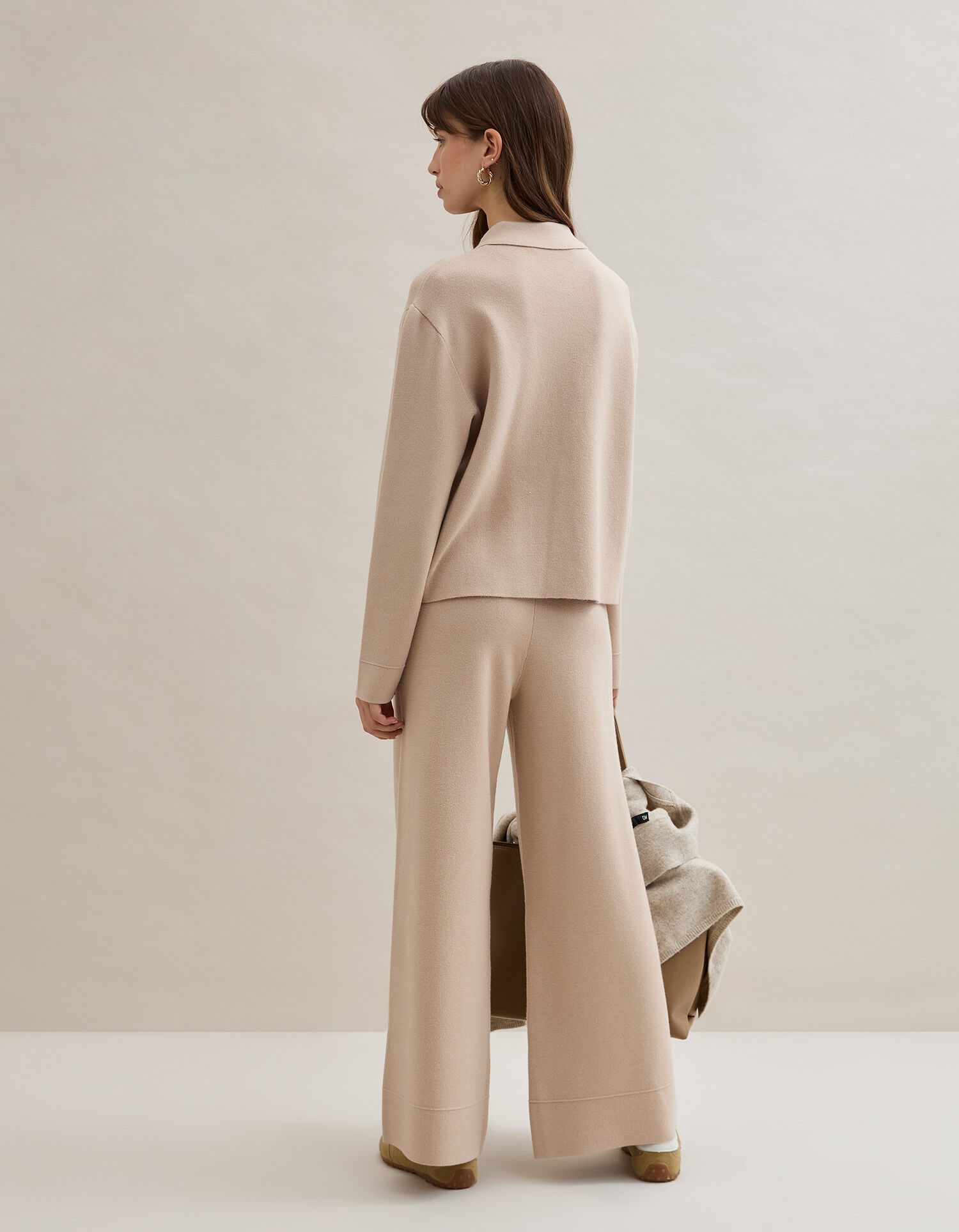 Comprar Online Casaco de Malha, Mulher, Bege Claro