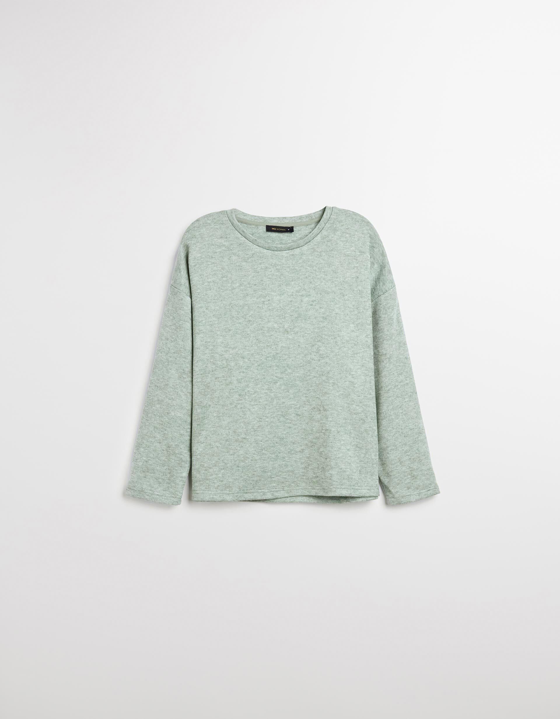 Comprar Online T-shirt de Manga Comprida, Mulher, Verde Escuro