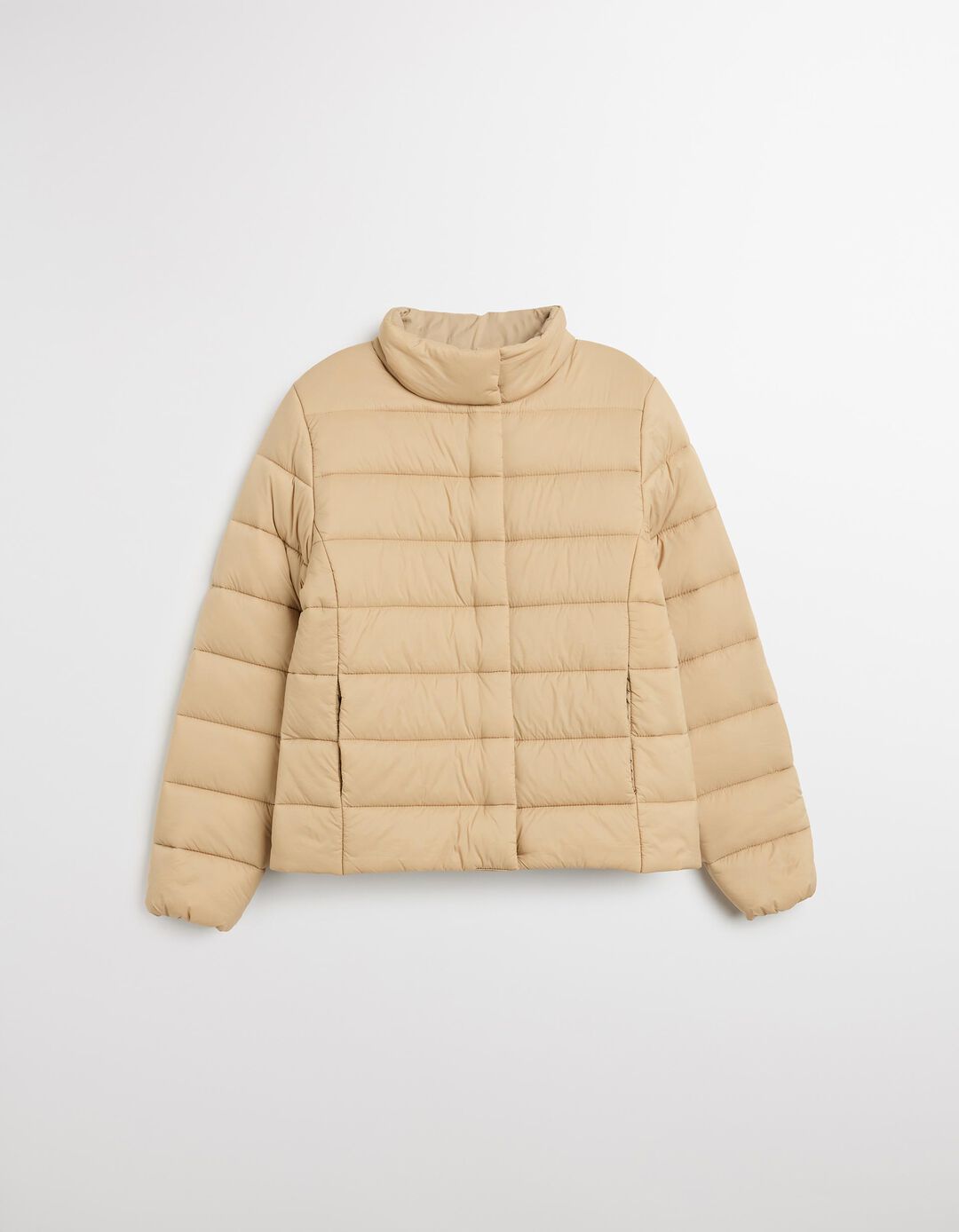 Casaco Acolchoado, Mulher, Bege Claro