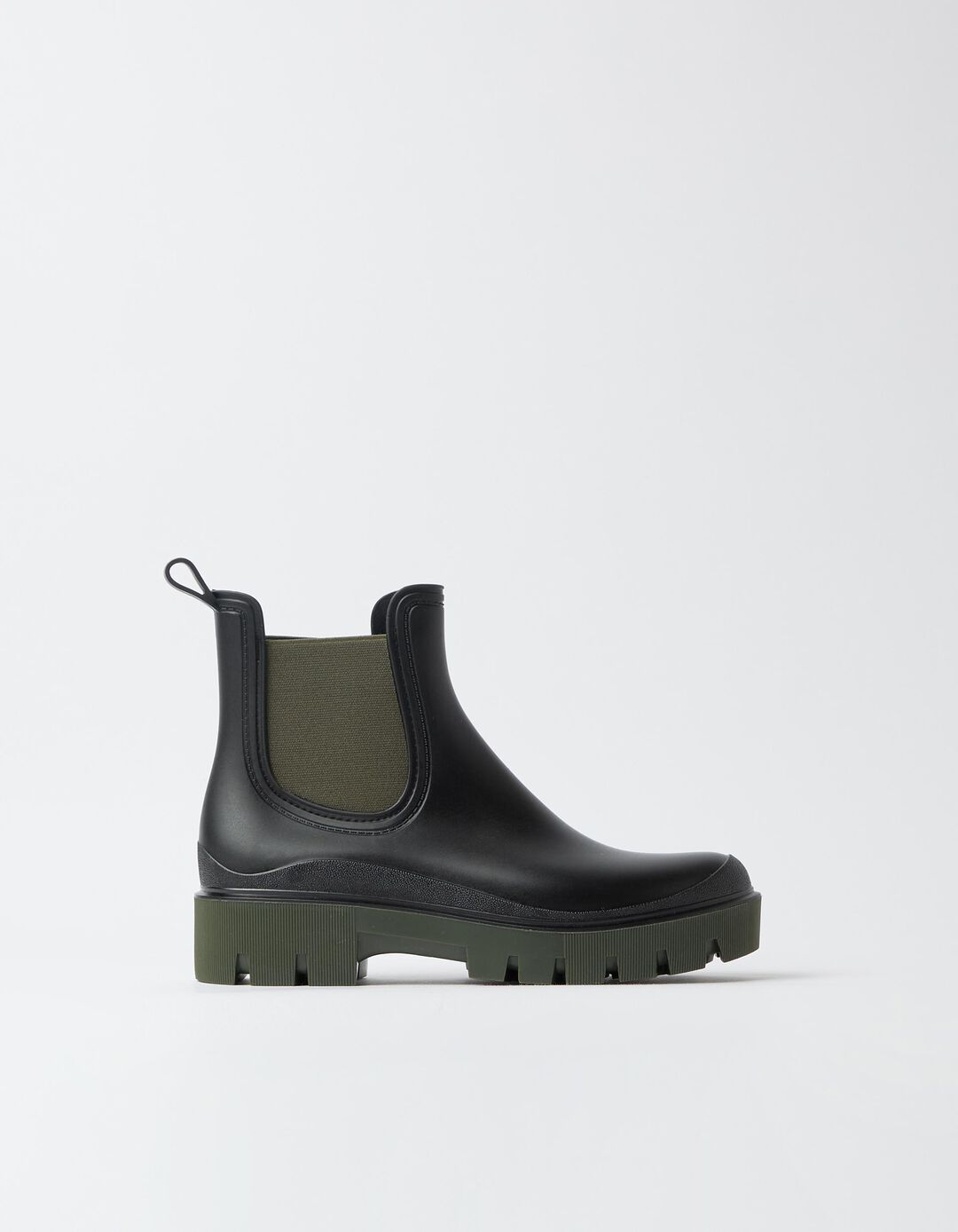 Botas Em Contraste, Mulher, Preto