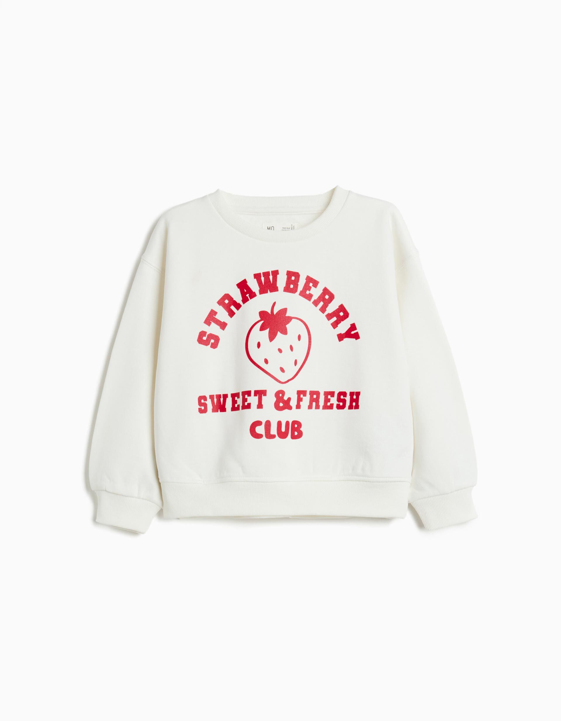 Comprar Online Sweatshirt de Felpa, Menina, Branco